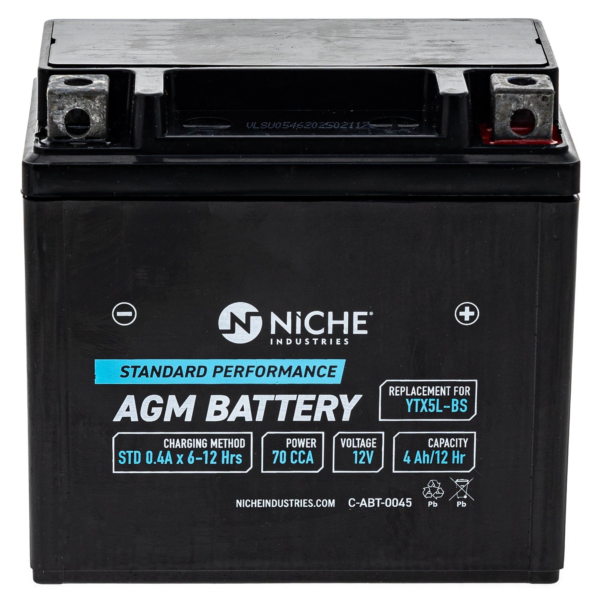 NICHE MK1014764 AGM Battery and Charger for WR250F TTR230 TE300