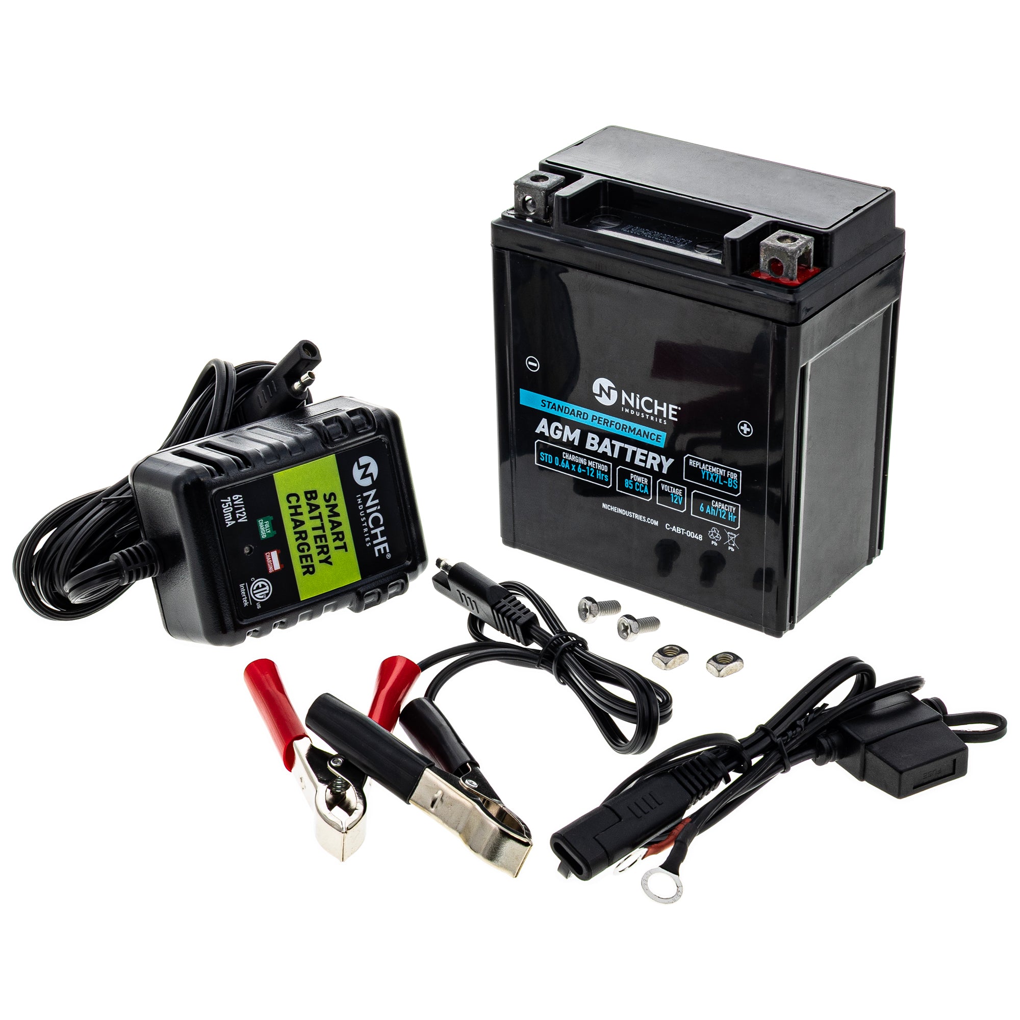 AGM Battery and Charger for TU250X Super Shadow SH150i NICHE MK1014767