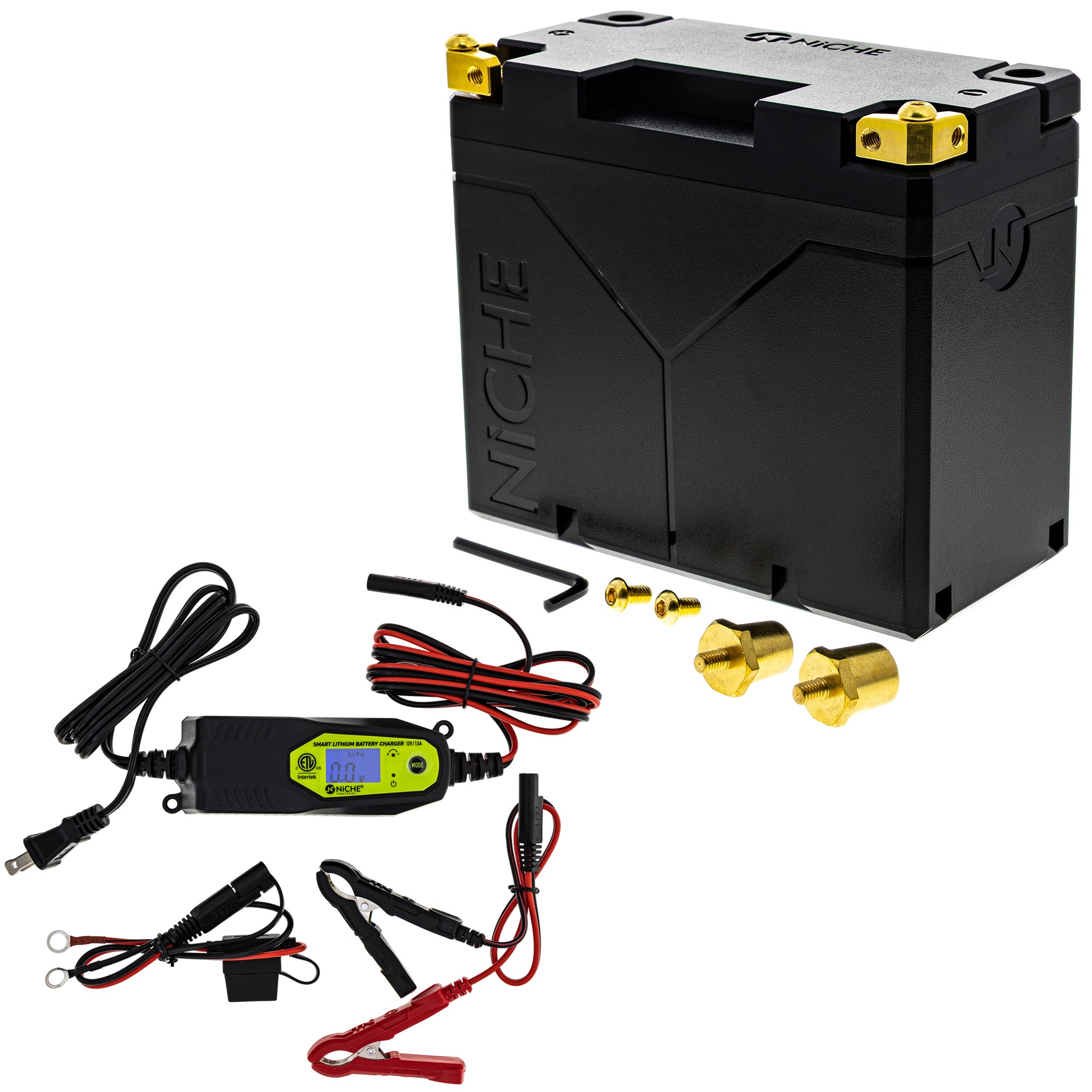 Lithium Battery with Charger Arctic Cat Ski-Doo Can-Am | NICHE PARTS
