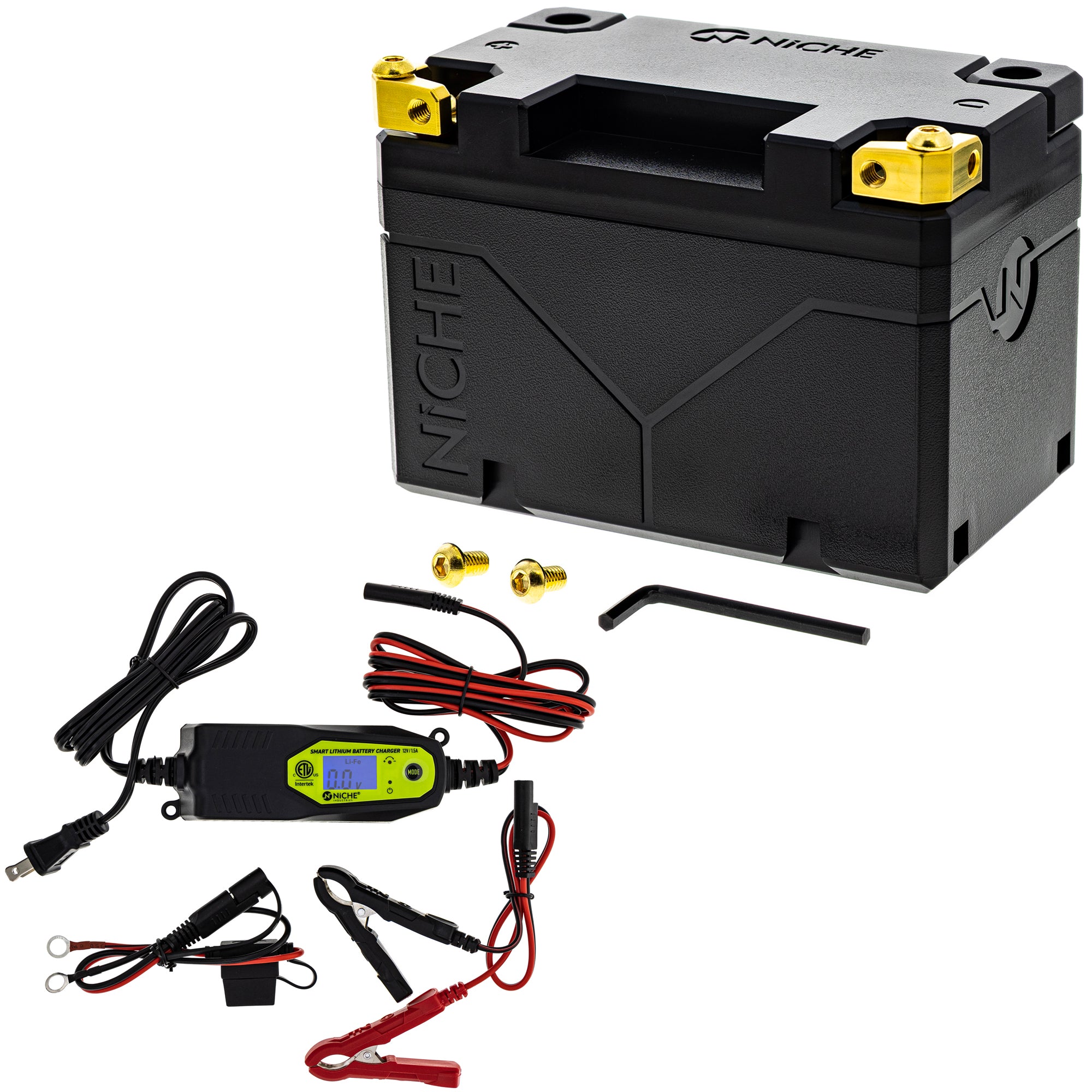 Lithium Battery with Charger for XR650L VFR750R TRX700 TRX400 NICHE MK1015035