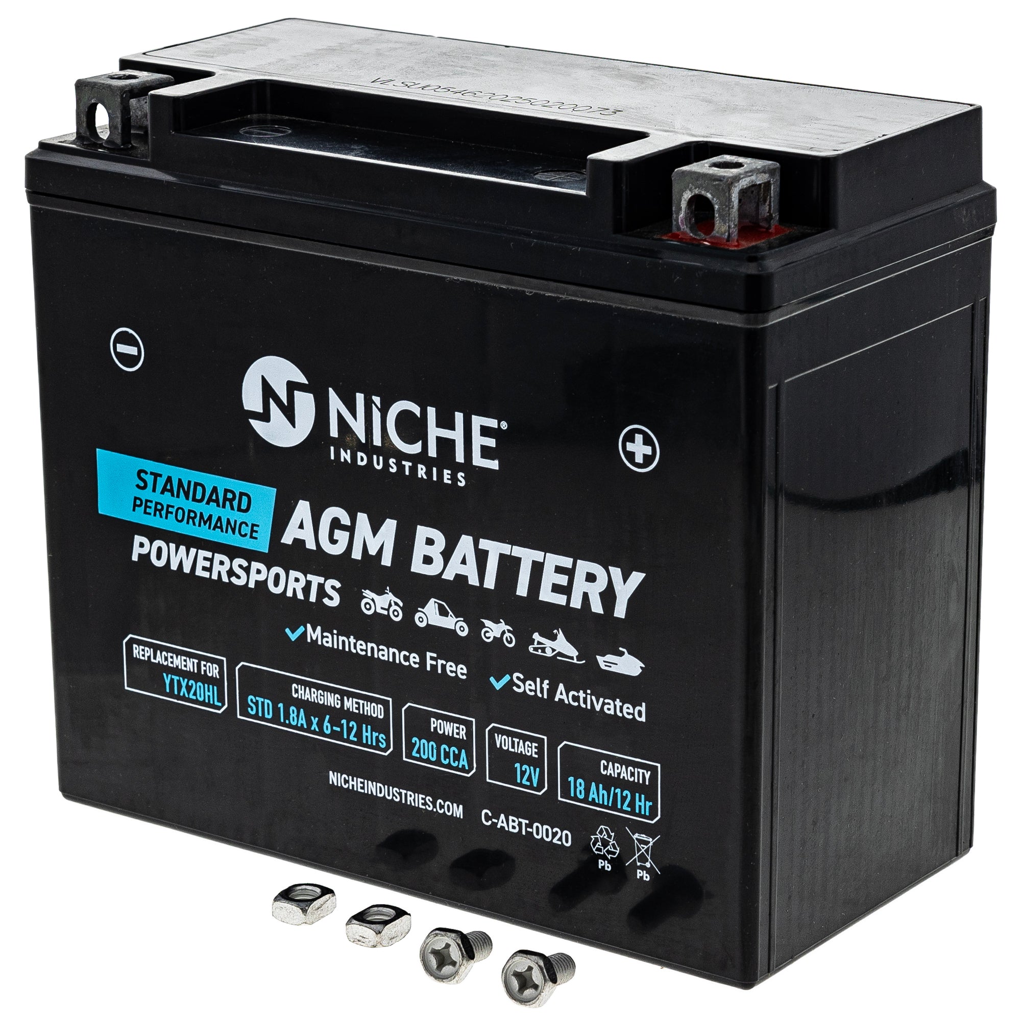 YTX20HL AGM Battery for zOTHER Yuasa BRP Can-Am Ski-Doo Sea-Doo XLT800 XLT1200 XL800 XL760 NICHE 519-CAB2242T
