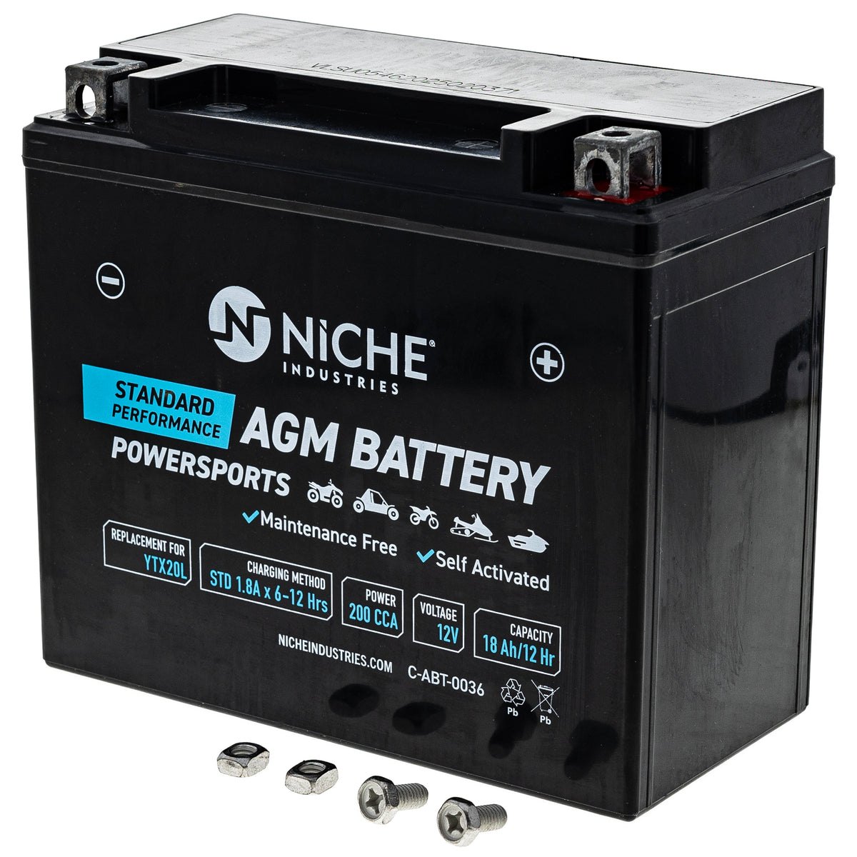 YTX20L AGM Battery for zOTHER Yuasa BRP Can-Am Ski-Doo Sea-Doo Tundra Summit YTX20L NICHE 519-CAB2258T