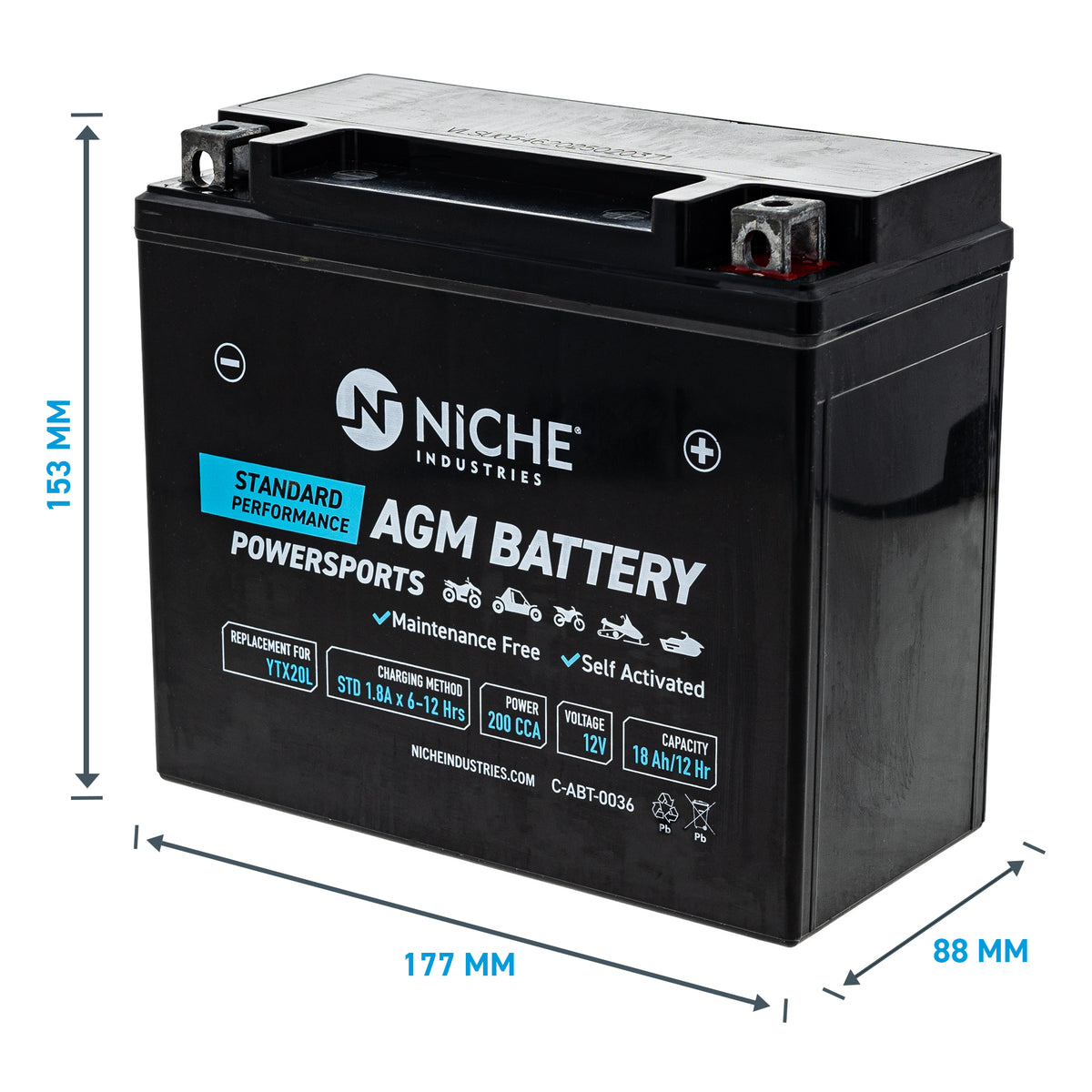 NICHE AGM Battery 710007978 515176704 515176448