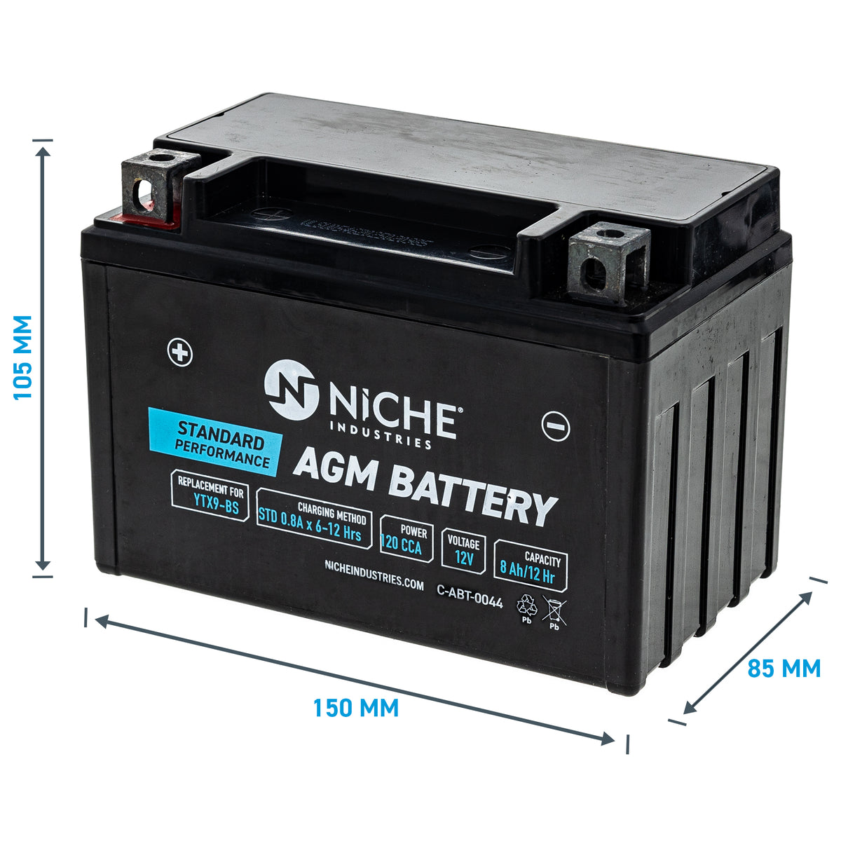 NICHE AGM Battery T2500183 3445-034 3305-728