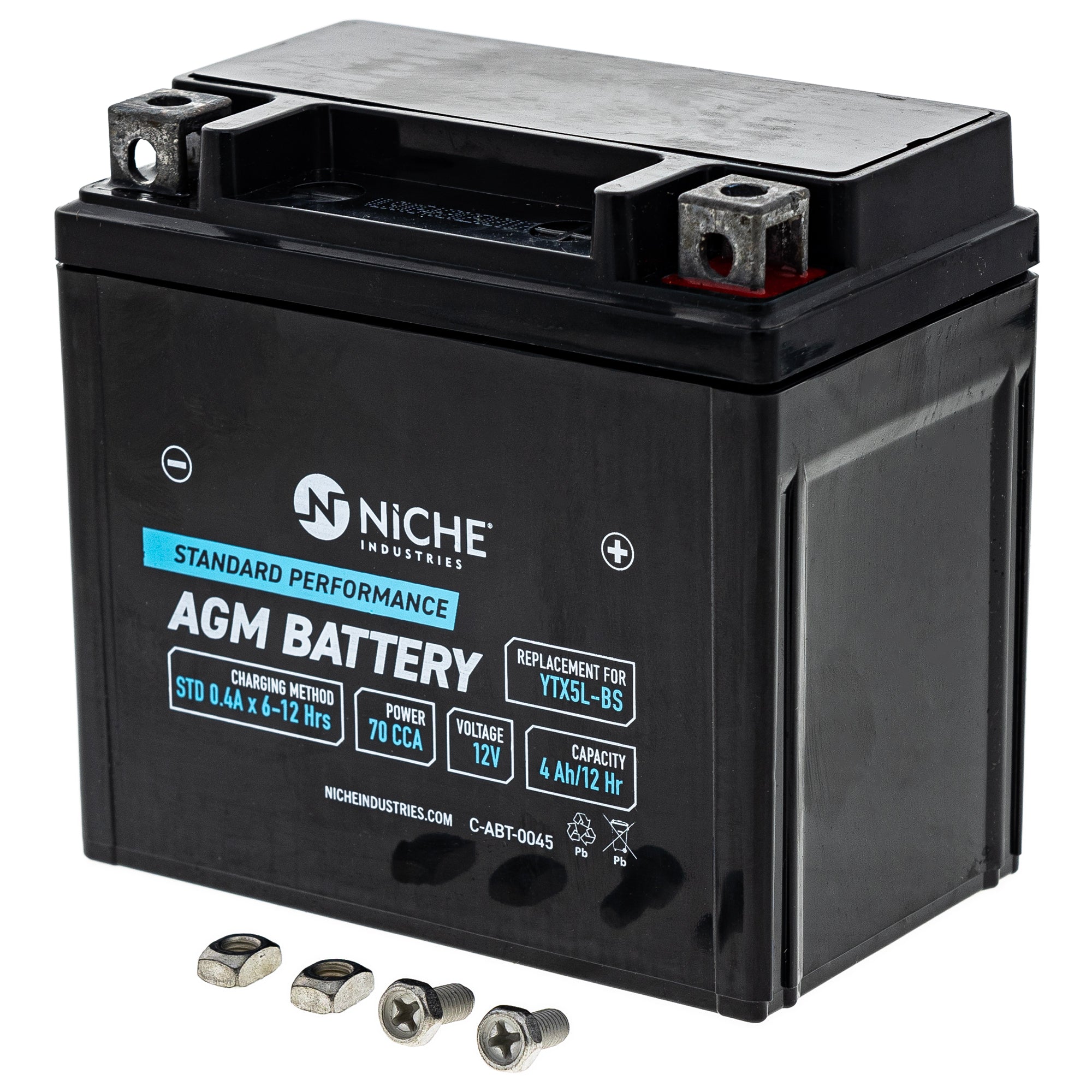 AGM Battery for WR250F TTR230 TRX90 TE300 NICHE 519-CAB2267T