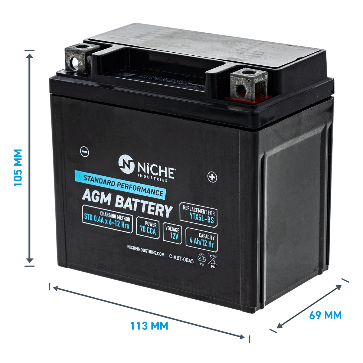 NICHE AGM Battery 3307-656 3303-131 3301-866