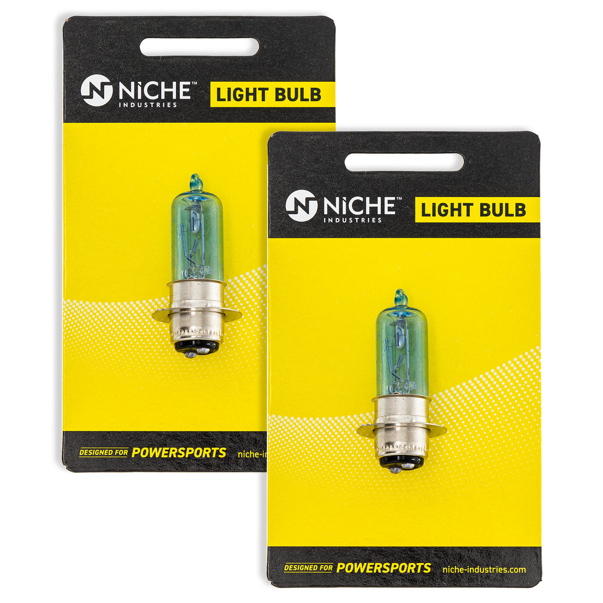 Headlight Bulb 2-Pack for zOTHER Yamaha Honda XT250 WR250X WR250R VMax 34901-GJ1-003 NICHE 519-CBL2223B