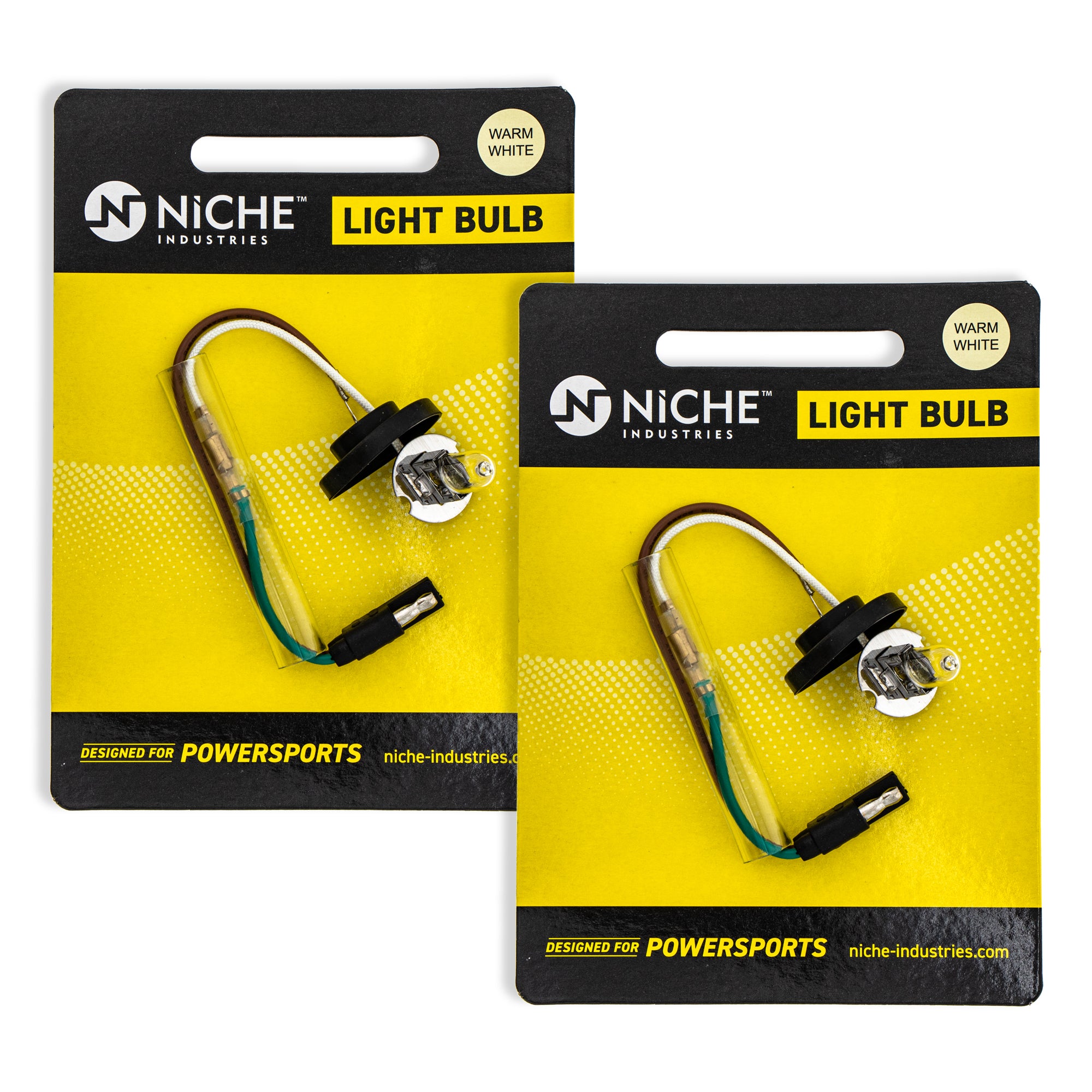 Xenon Fog Light Bulb 2-Pack for Polaris XCR XC Ranger Pro 4010204 4010207 NICHE 519-CBL2236B