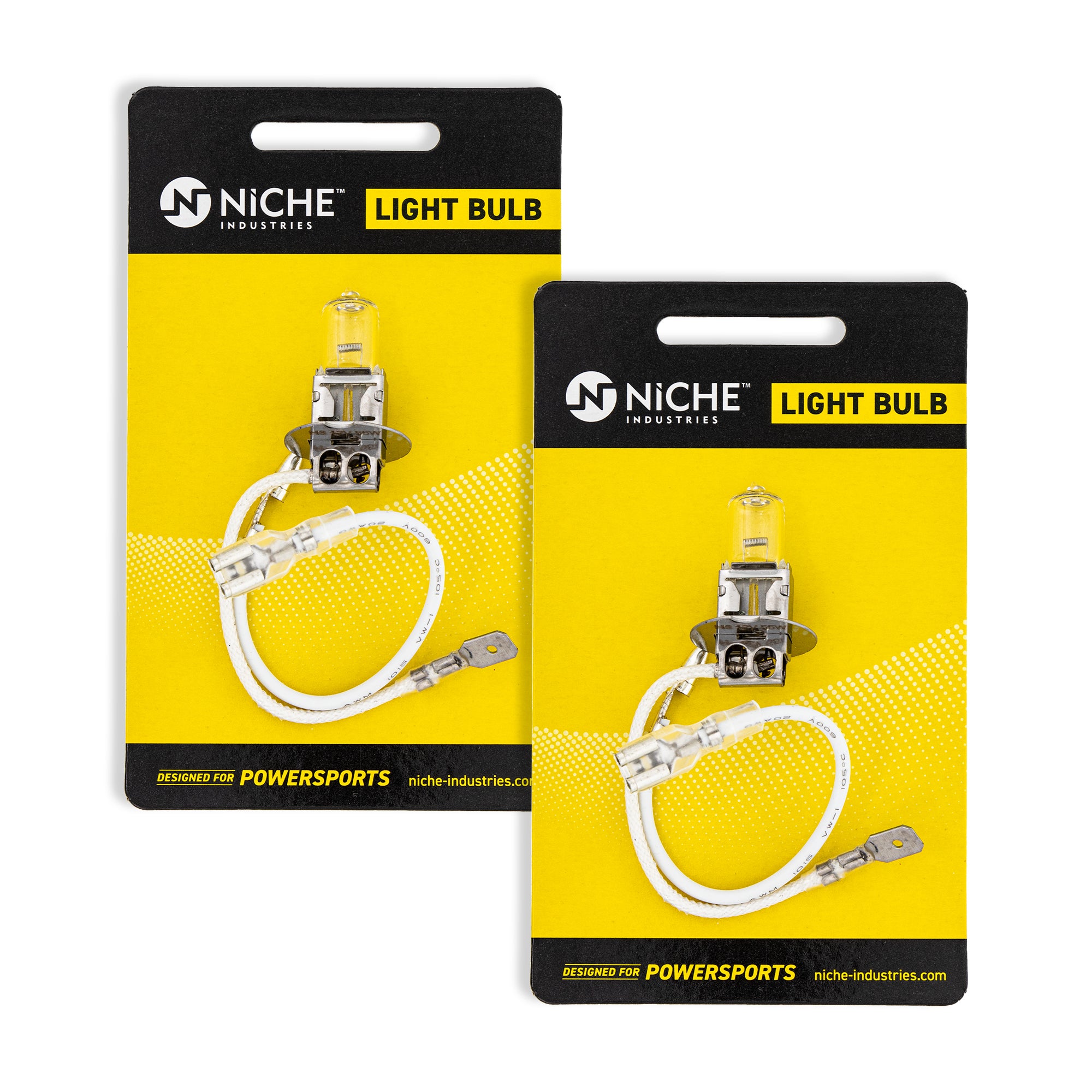 Headlight Bulb 2-Pack for Polaris Trail Sportsman Sport Scrambler 4030056 NICHE 519-CBL2237B