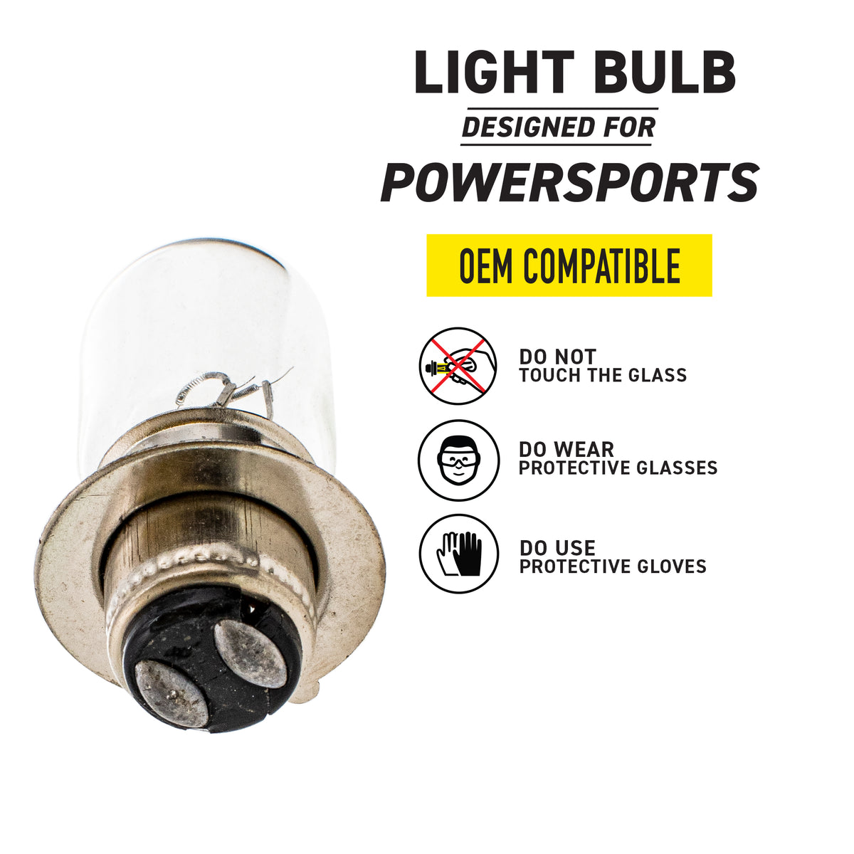 Headlight Bulb For Yamaha Kawasaki 92069-0012 5KM-84300-20-00 5FU-H4340-00-00 5FU-H4320-00-00 | 2-PACK