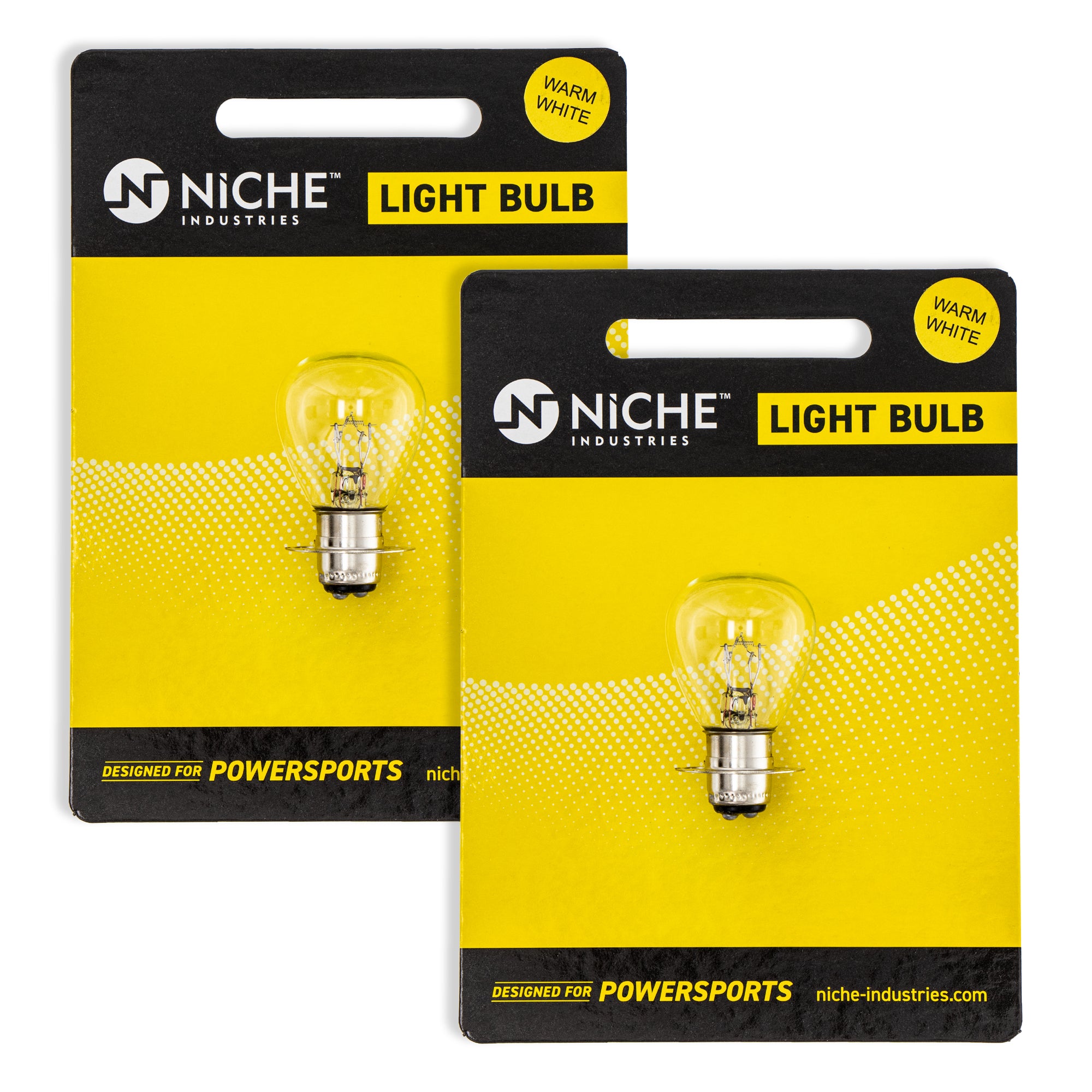 Headlight Bulb 2-Pack for Yamaha TY250 TT500 IT400 DT1 214-84114-60-00 NICHE 519-CBL2255B