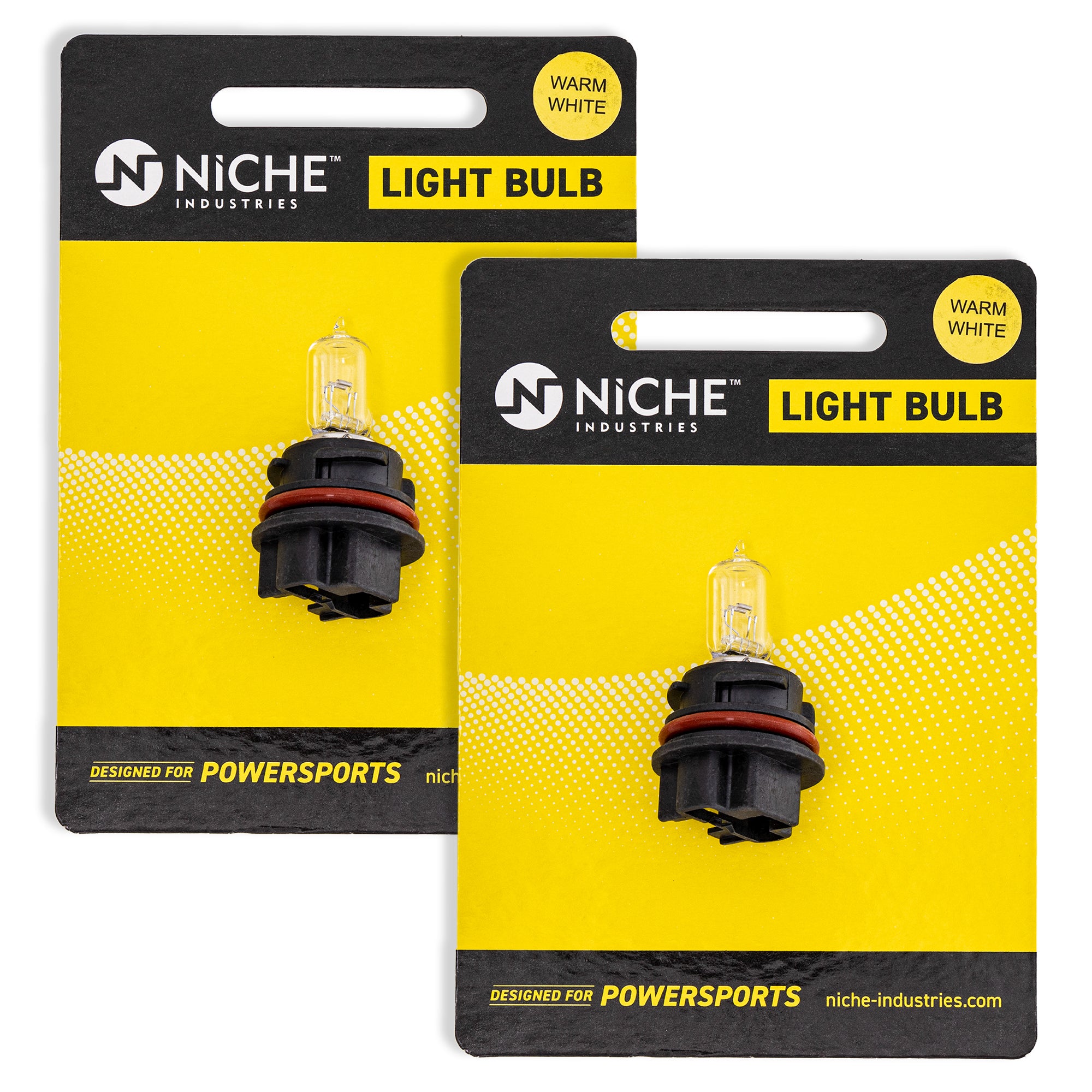 Headlight Bulb 2-Pack for Suzuki Kawasaki BRP Can-Am Ski-Doo Sea-Doo Vinson Quadsport NICHE 519-CBL2256B