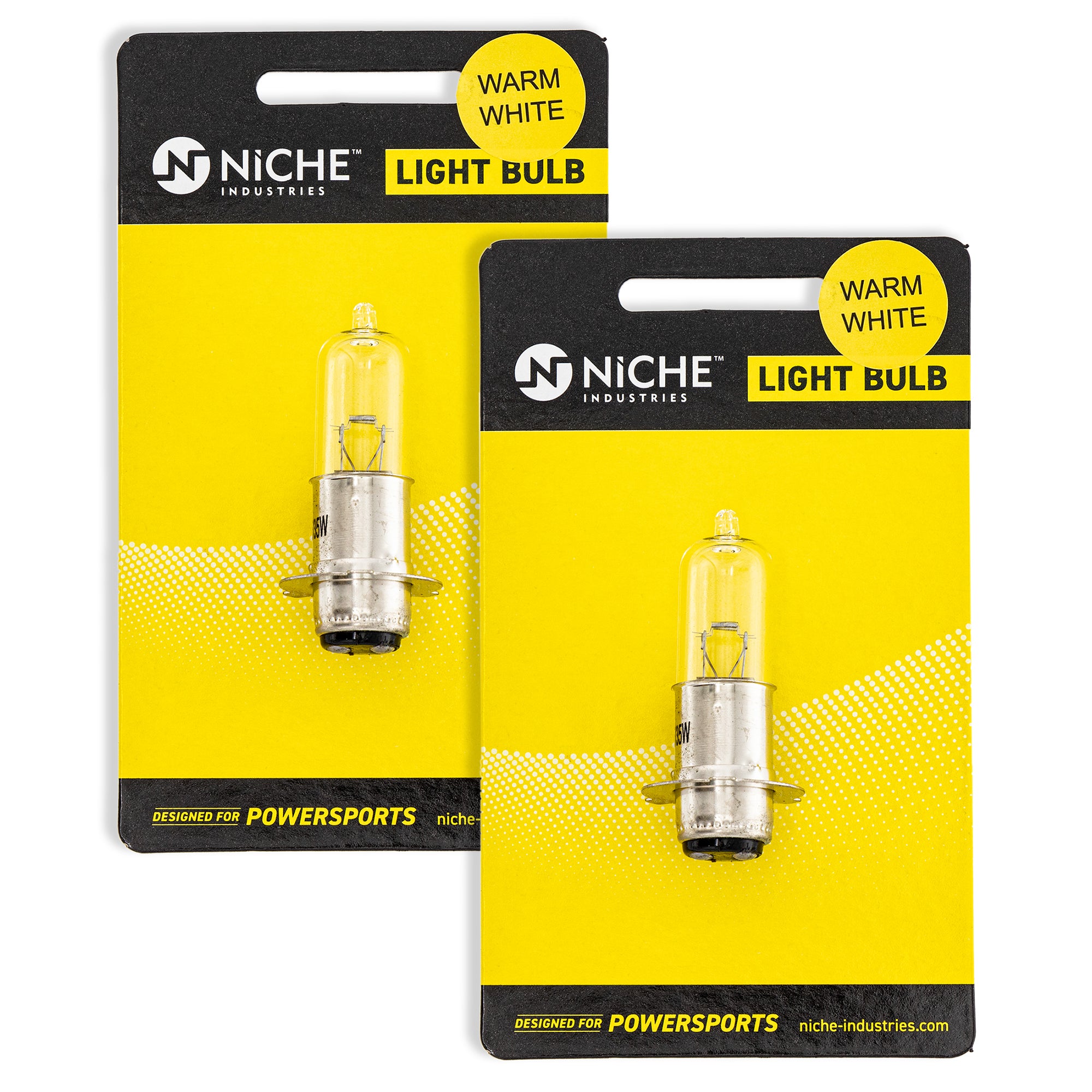 Headlight Bulb 2-Pack for zOTHER Yamaha Suzuki Kawasaki WR200 Warrior TTR250 TTR225 NICHE 519-CBL2257B