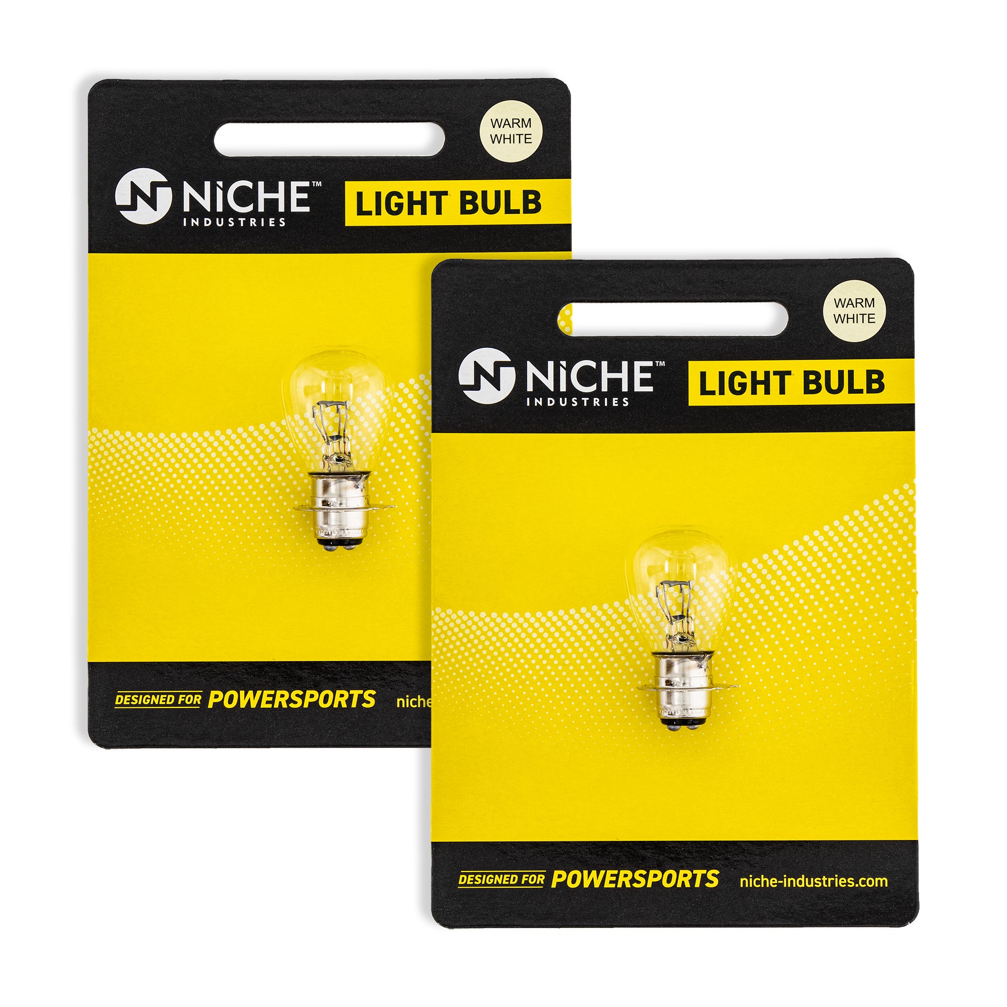Headlight Bulb 2-Pack for Suzuki Kawasaki Quadsport Quadrunner Mojave Lakota 09471-12080 NICHE 519-CBL2259B