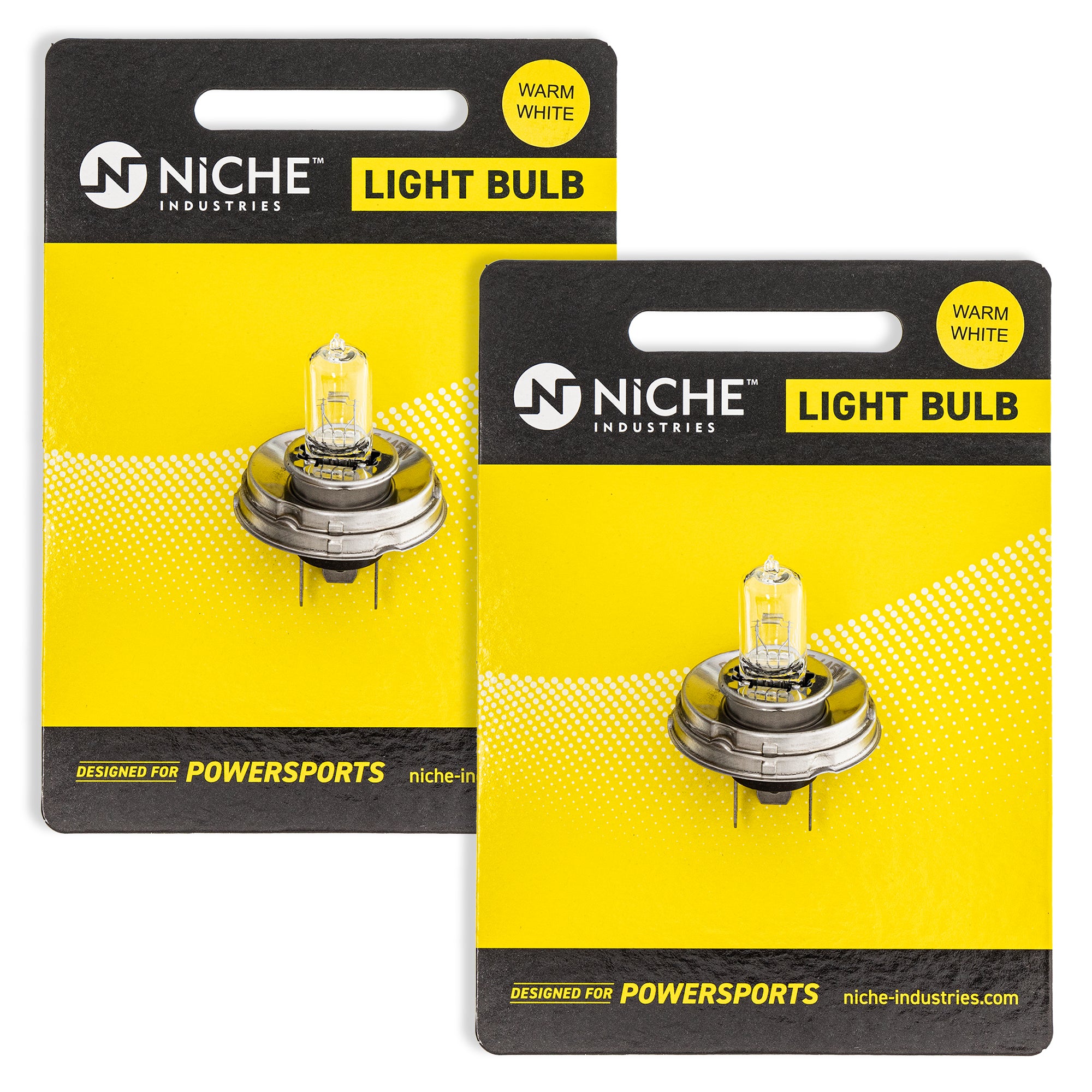 Headlight Bulb 2-Pack for Suzuki Kawasaki Twin Prairie KFX700 Brute 92069-1114 K9206-91114 NICHE 519-CBL2251B