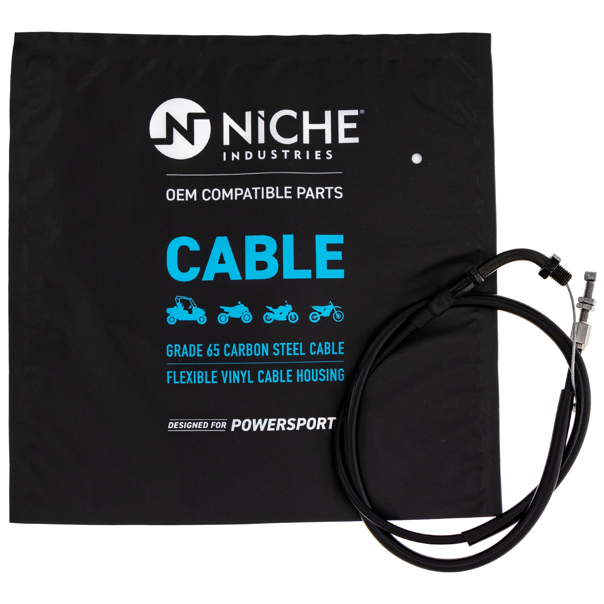 NICHE 519-CCB2278L Throttle Cable Set for zOTHER Super KZ1000 CB350F