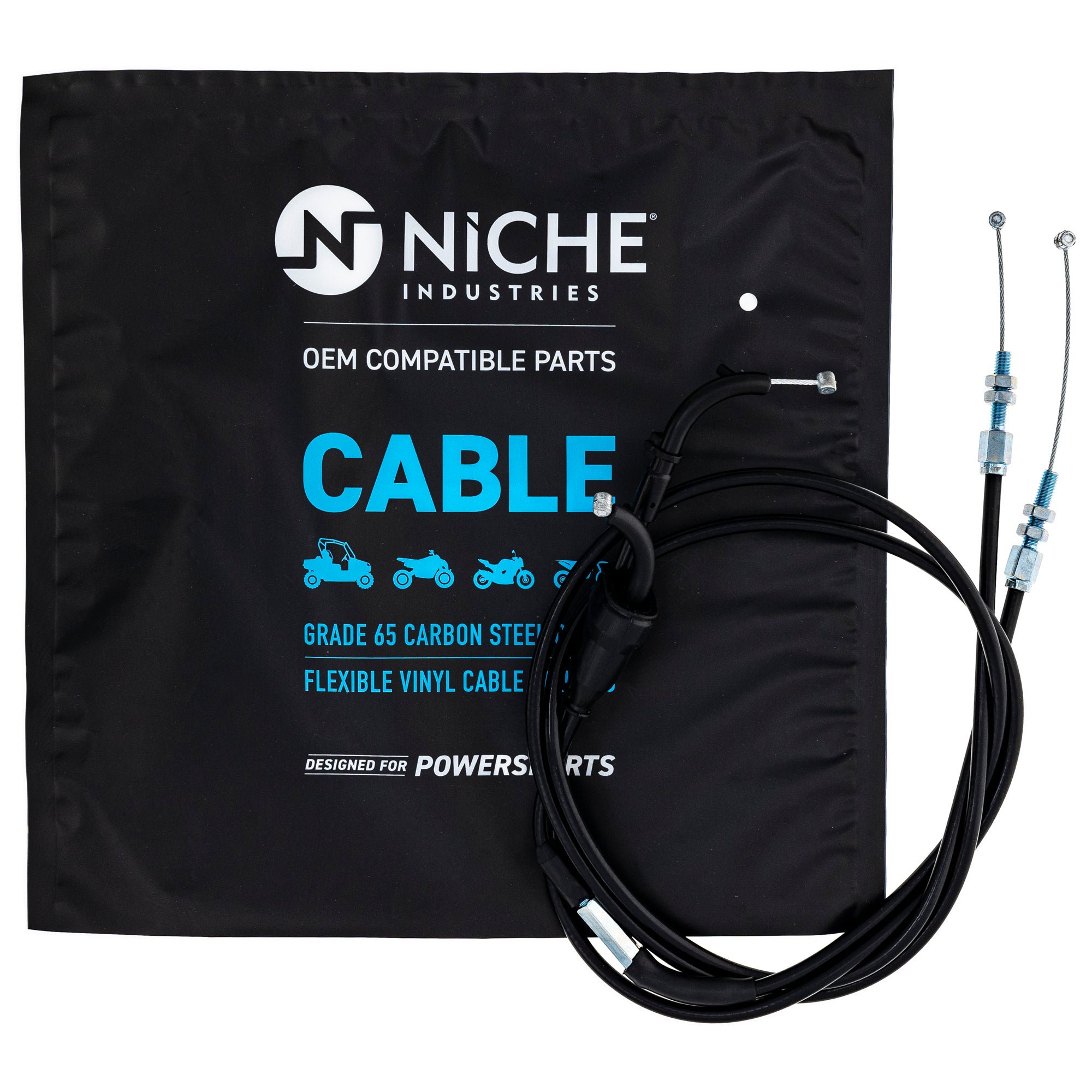 NICHE 519-CCB2545L Throttle Cable Set for zOTHER KLX400R DRZ400E