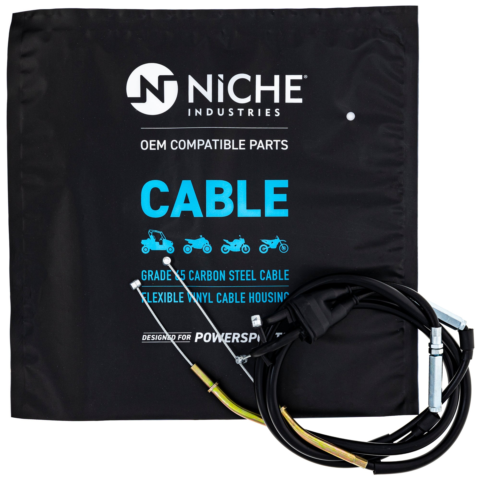 NICHE 519-CCB2605L Throttle Cable Set for zOTHER ZZR600 Z1000 Ninja