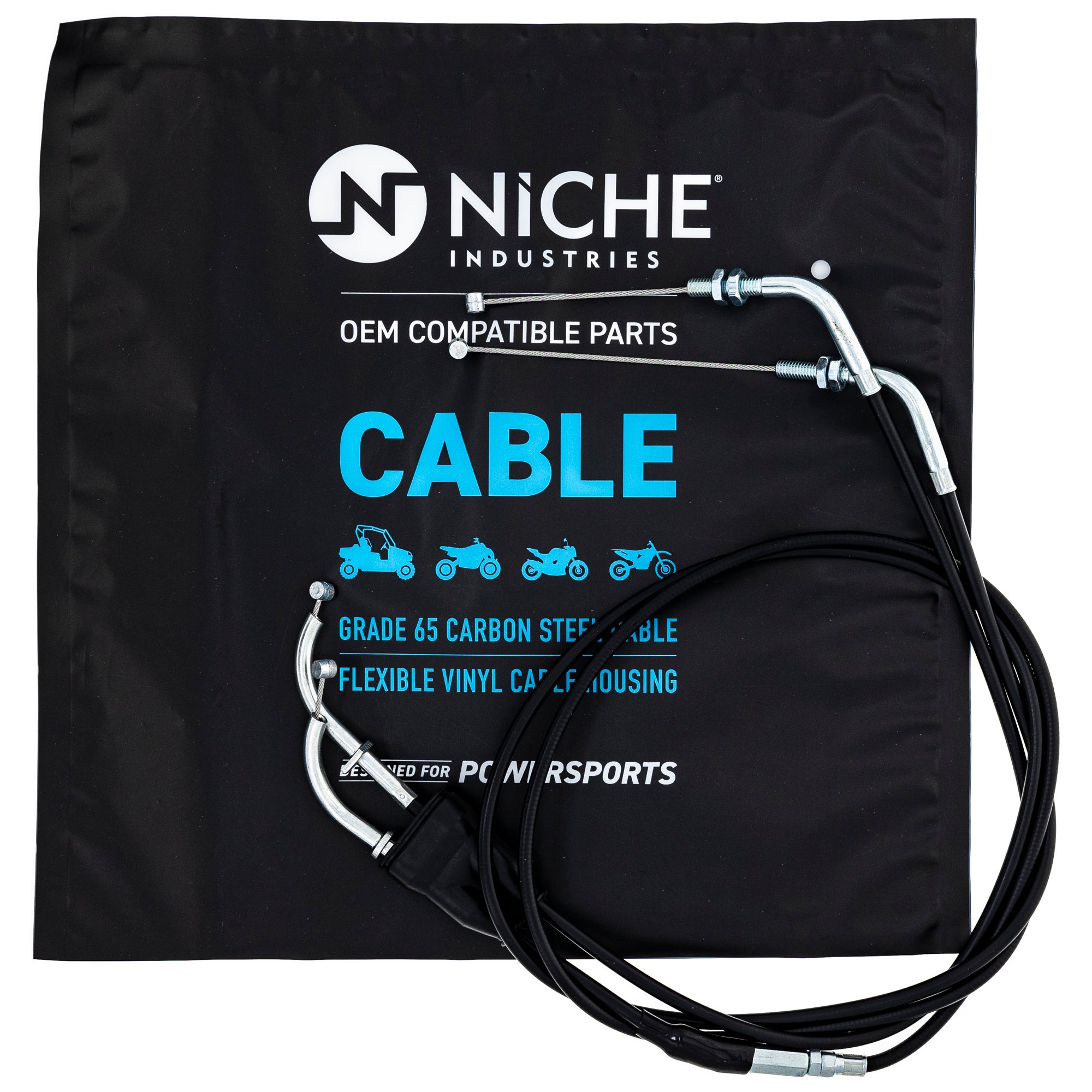 NICHE 519-CCB2706L Throttle Cable Set for zOTHER DR650SE DR650S