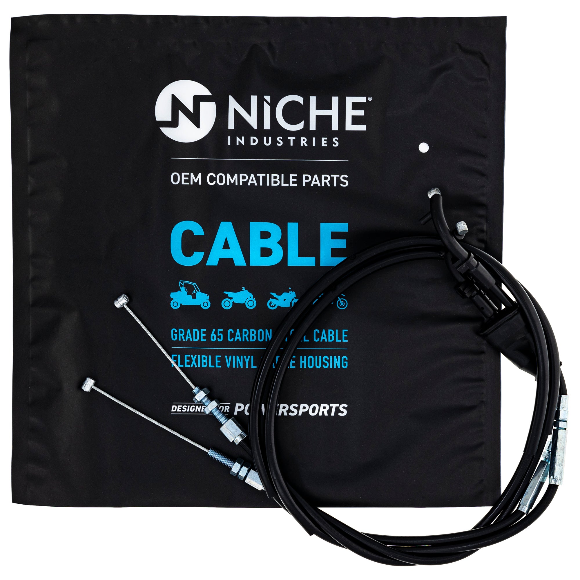 NICHE 519-CCB2868L Throttle Cable Set for zOTHER KLR650