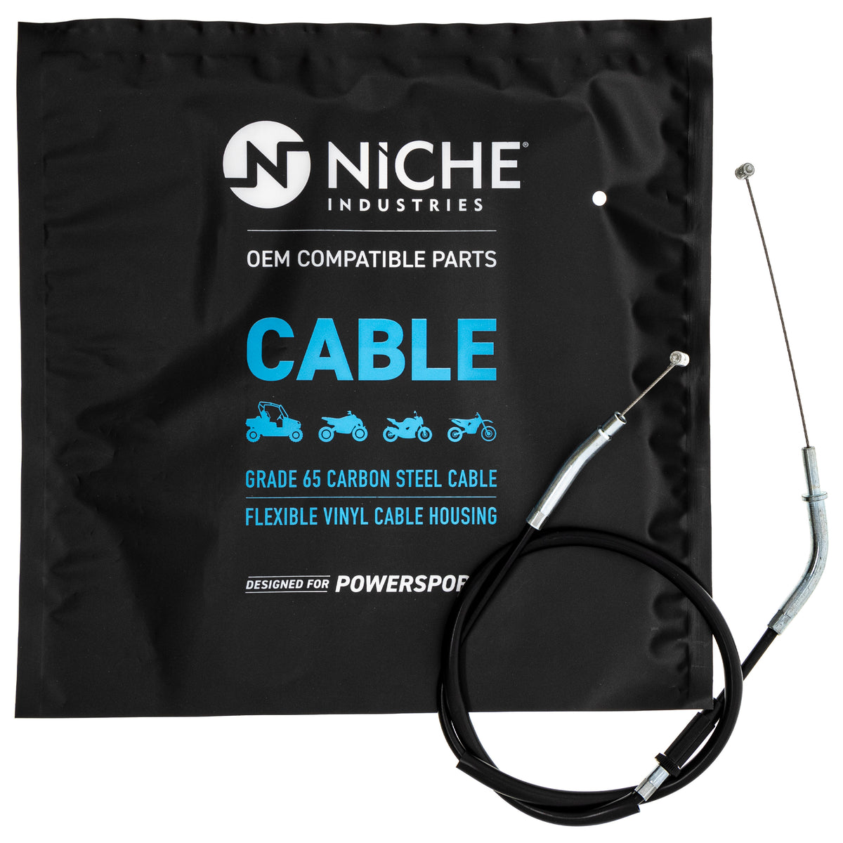 NICHE 519-CCB2063L Push Throttle Cable for zOTHER Ninja ER-6N