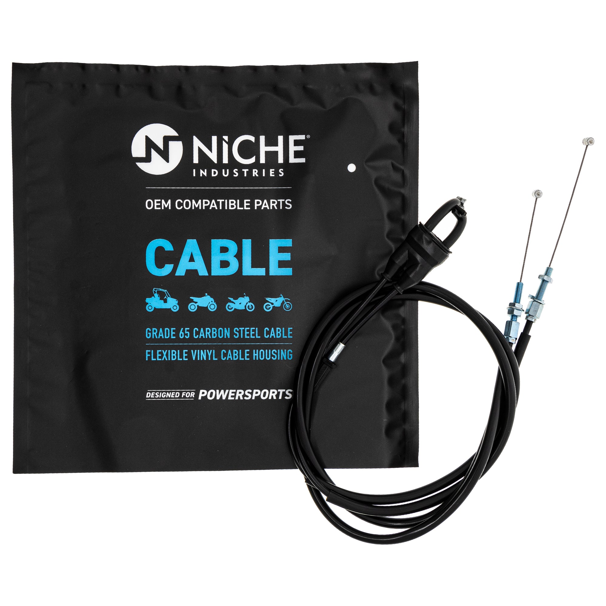 NICHE 519-CCB2131L Throttle Cable Set for zOTHER KX250X KX250F KLX250