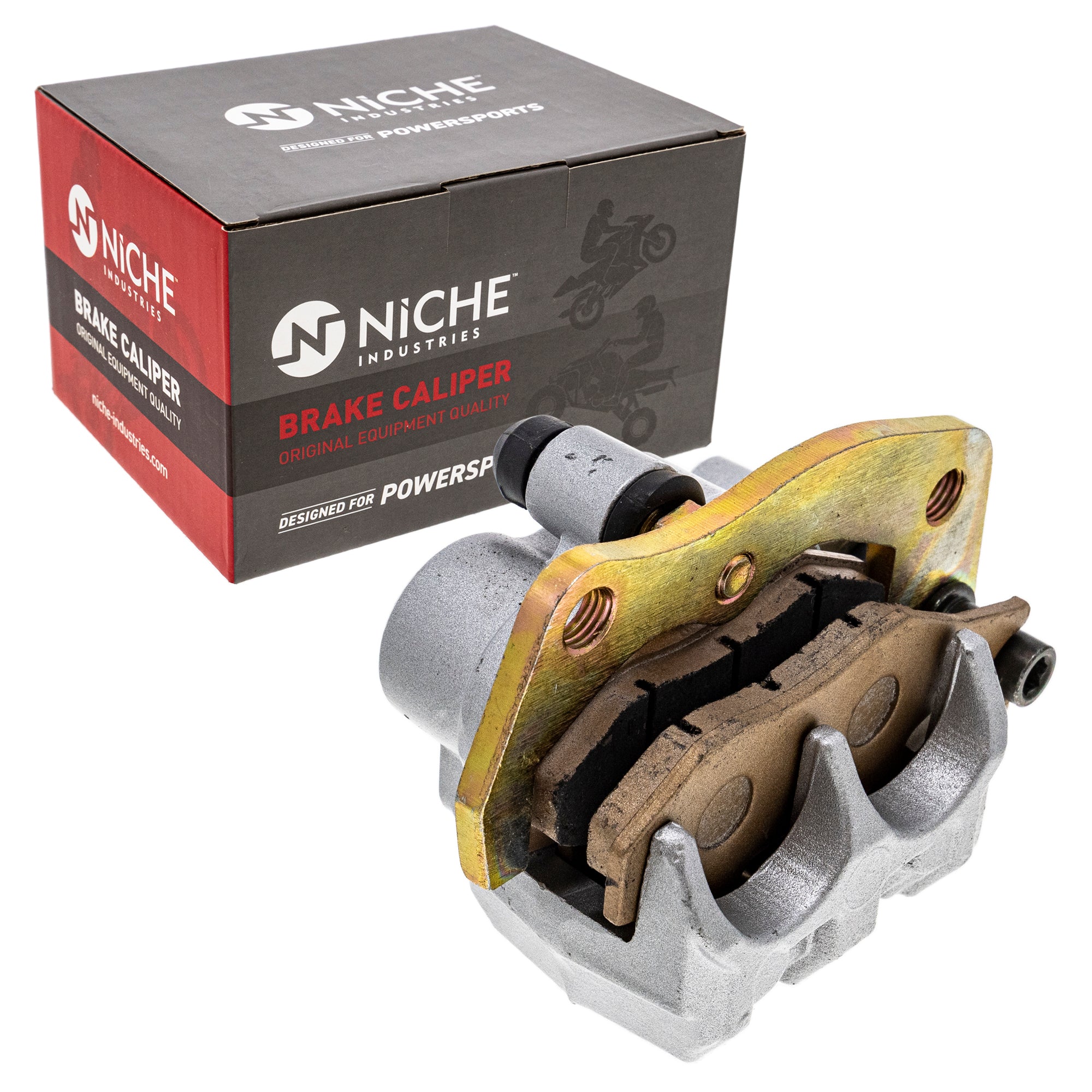 Brake Caliper & Pads Asssembly for zOTHER Yamaha Rhino 5B4-2580T-01-00 NICHE 519-CCL2223P