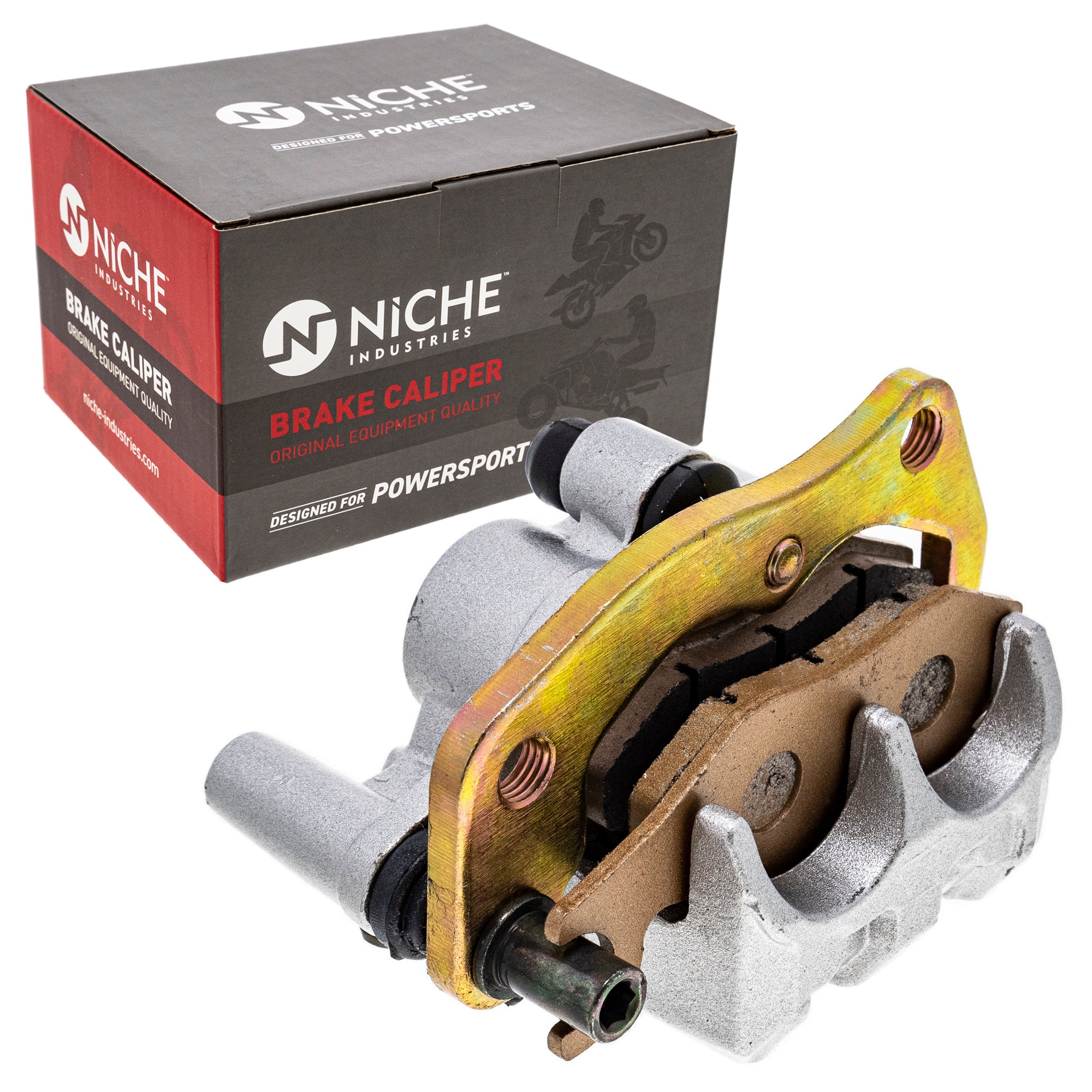 Brake Caliper & Pads Asssembly for zOTHER Yamaha Rhino 5B4-2580U-01-00 NICHE 519-CCL2224P