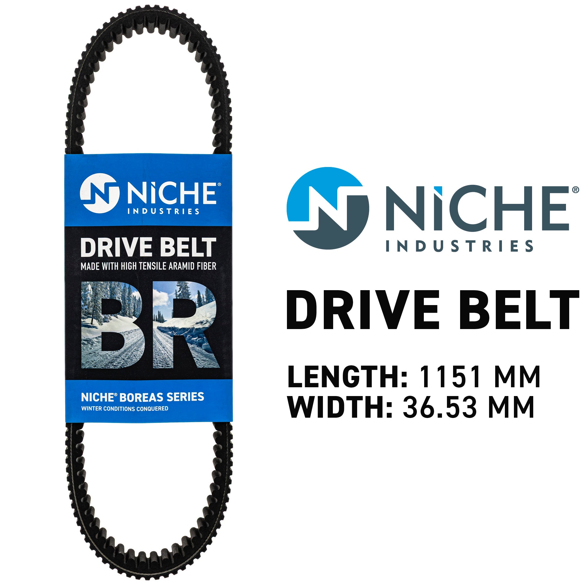 NICHE 519-CDB2219T Drive Belt for Voyager Switchback Shift Rush
