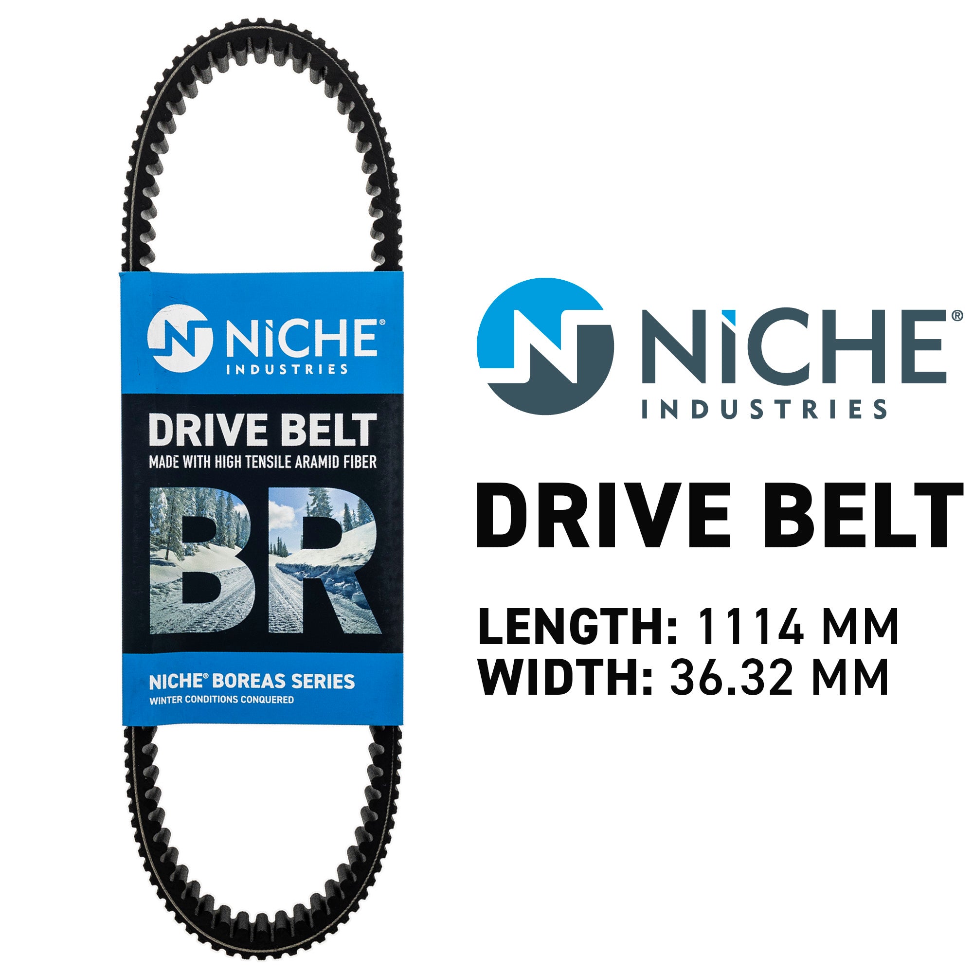 NICHE 519-CDB2408T Drive Belt for Titan Switchback Indy