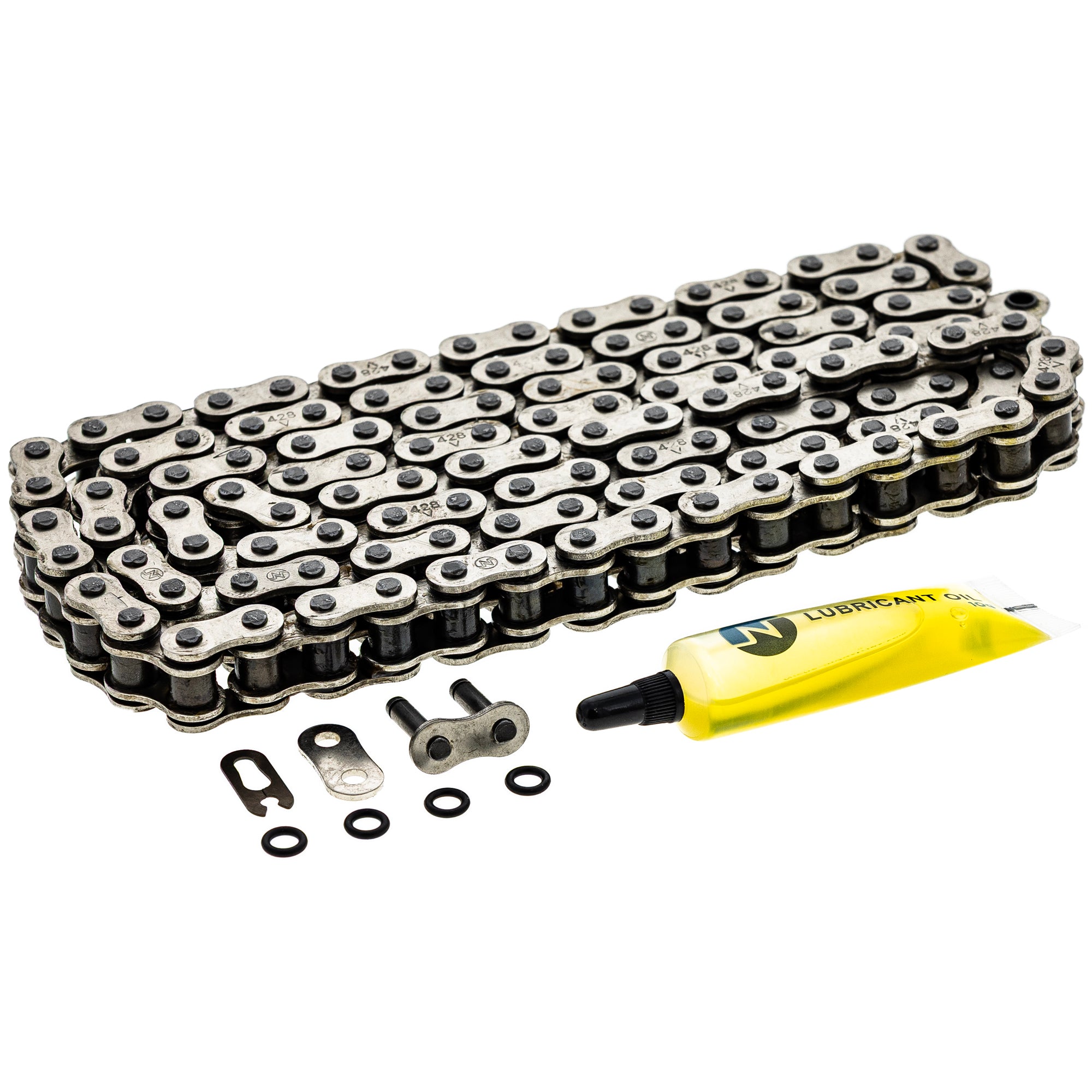 Drive Chain 126 O-Ring w/ Master Link for zOTHER Kawasaki XR185 RM125 NX125 KX80 NICHE 519-CDC2389H
