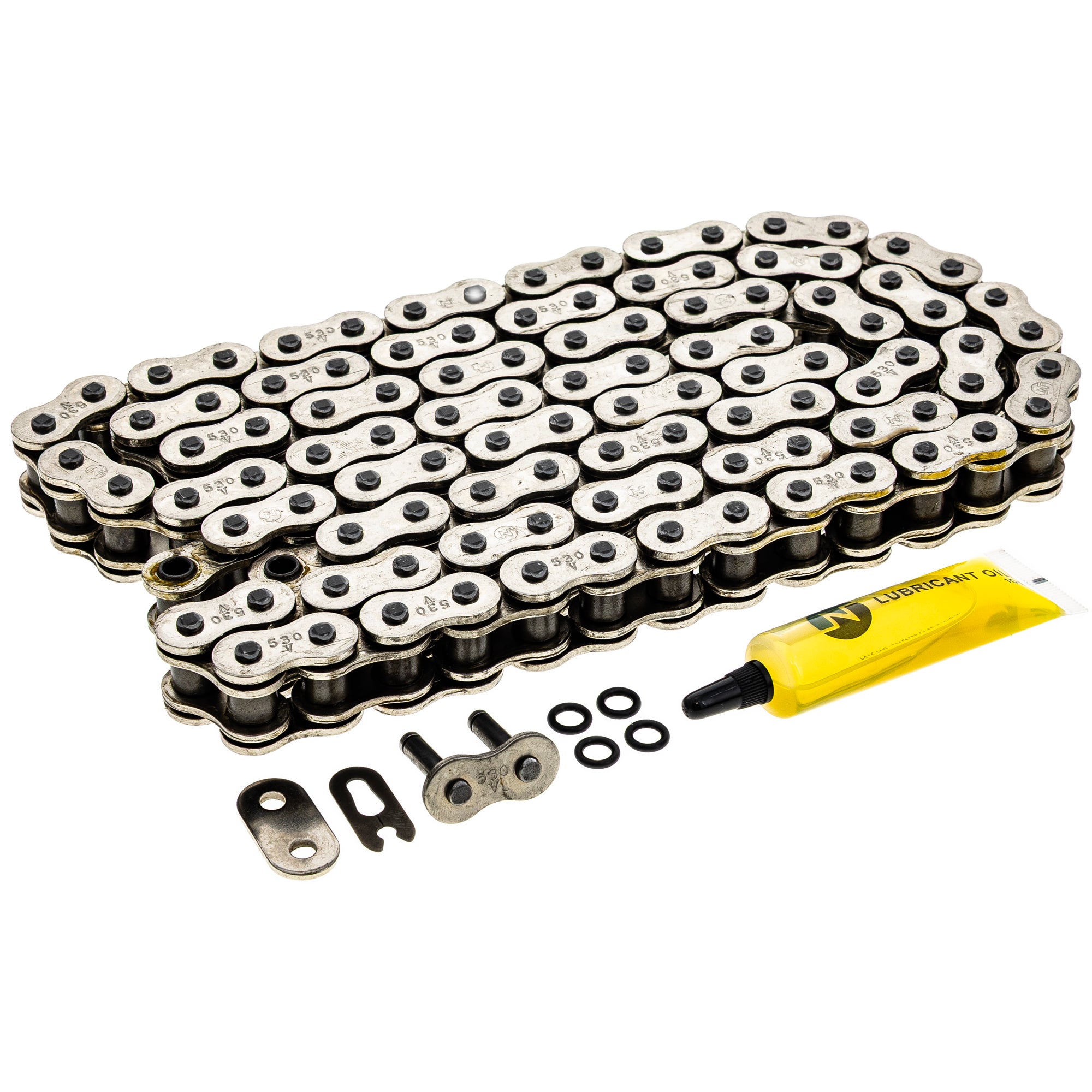 Drive Chain 106 O-Ring w/ Master Link for zOTHER Yamaha Triumph XS500 Tempter Super RG500 NICHE 519-CDC2432H