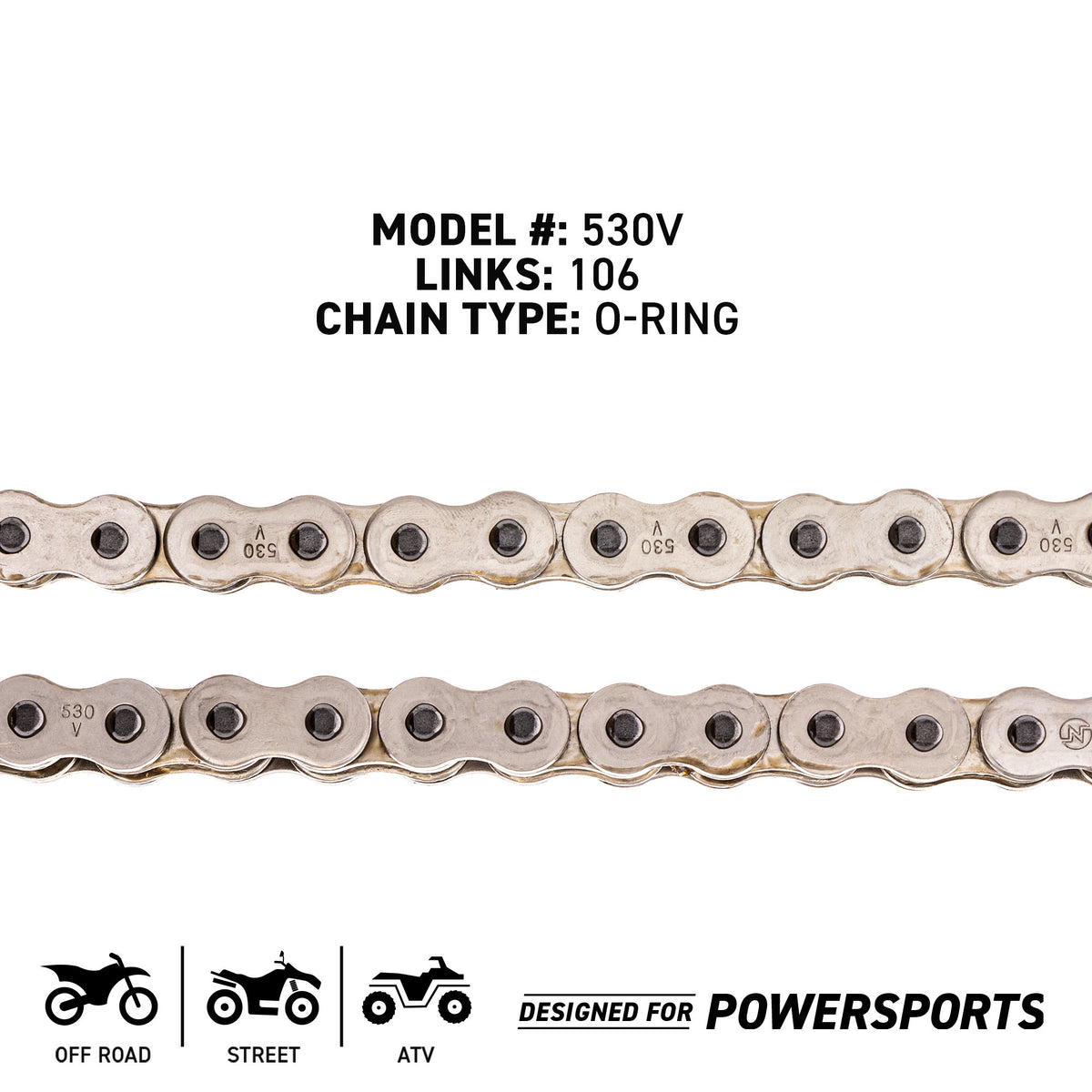 NICHE 519-CDC2432H Chain for zOTHER Yamaha Triumph XS500 Tempter