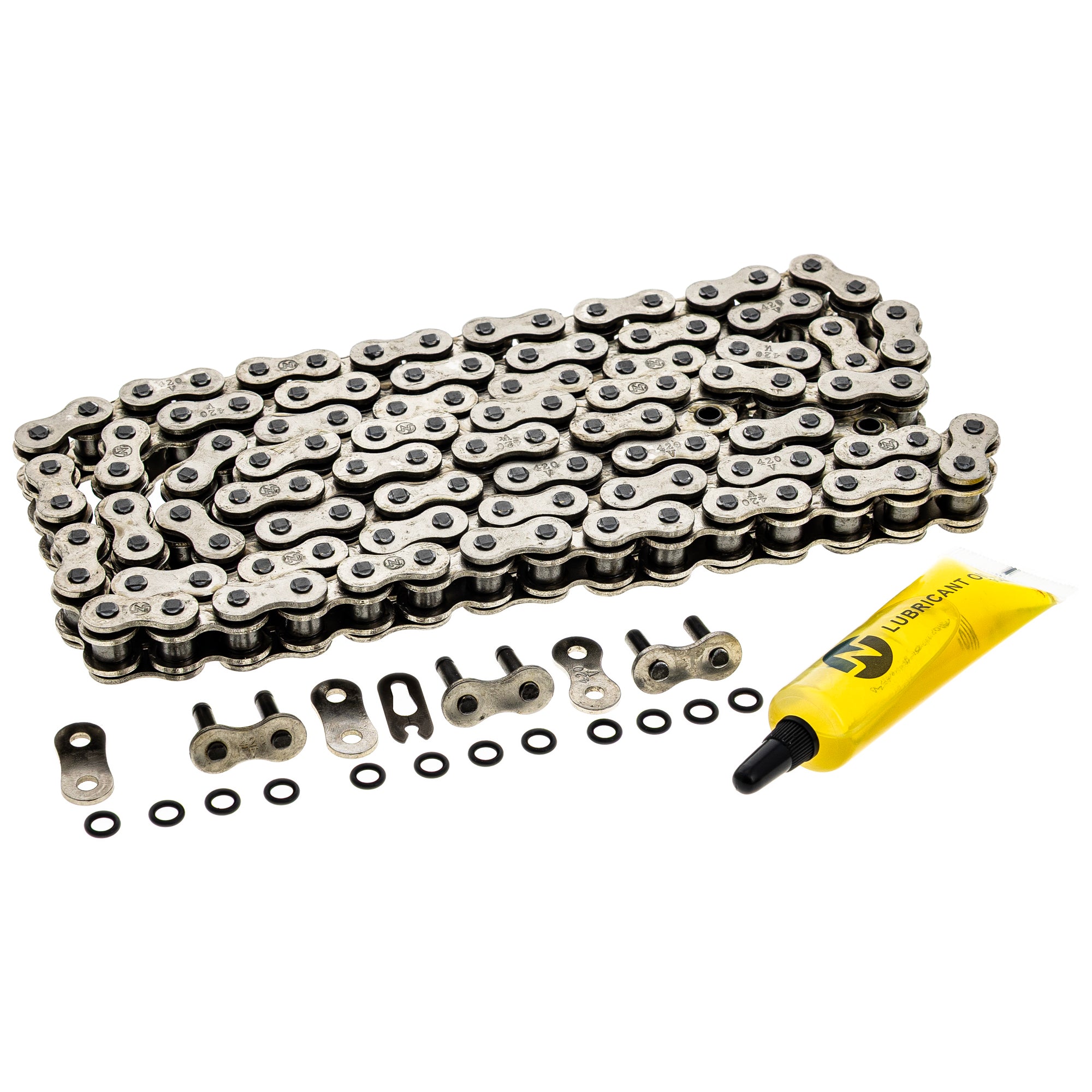 Drive Chain 116 O-Ring w/ Master Link for zOTHER Honda Expert CR80R AR50 40530-GBF-K01 NICHE 519-CDC2435H