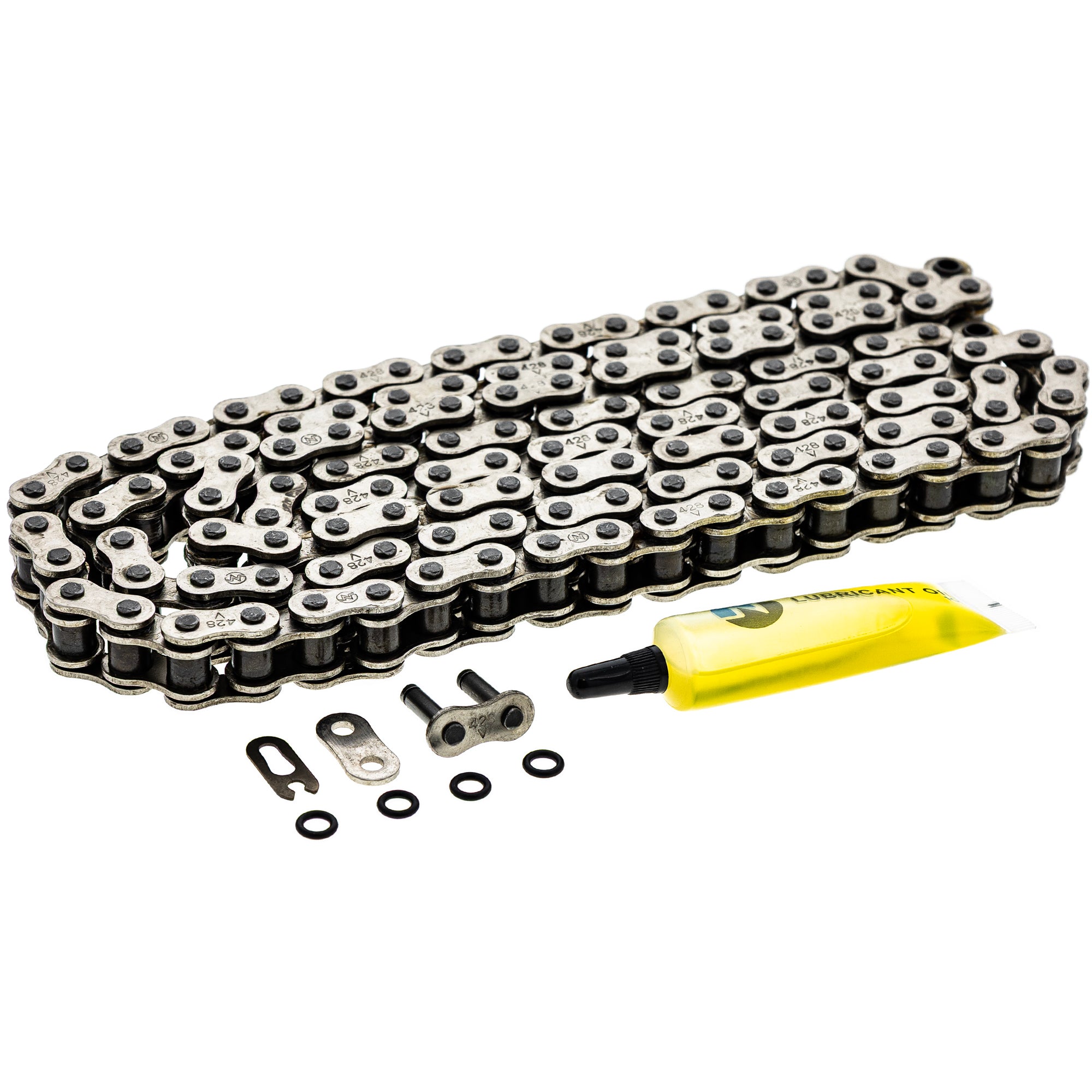 Drive Chain 134 O-Ring w/ Master Link for zOTHER Suzuki Kawasaki SP125 KLX140G DRZ125L NICHE 519-CDC2431H