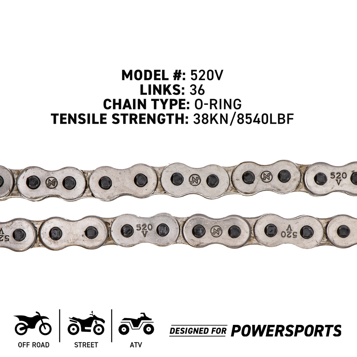 NICHE 519-CDC2445H Chain for zOTHER Polaris Xplorer Trail Sportsman