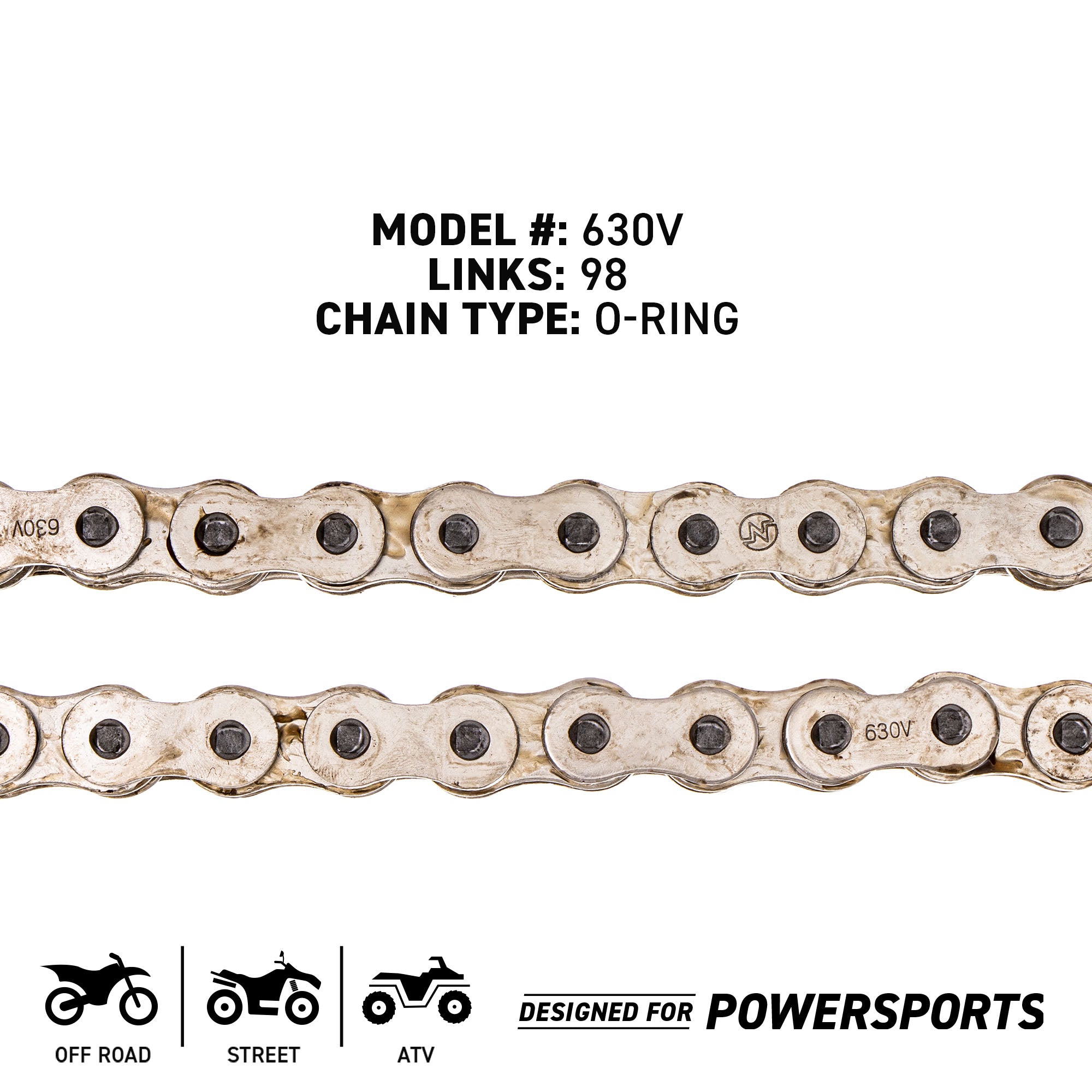 NICHE 519-CDC2452H Chain for zOTHER Kawasaki KZ1000 GPz750 92057-1492