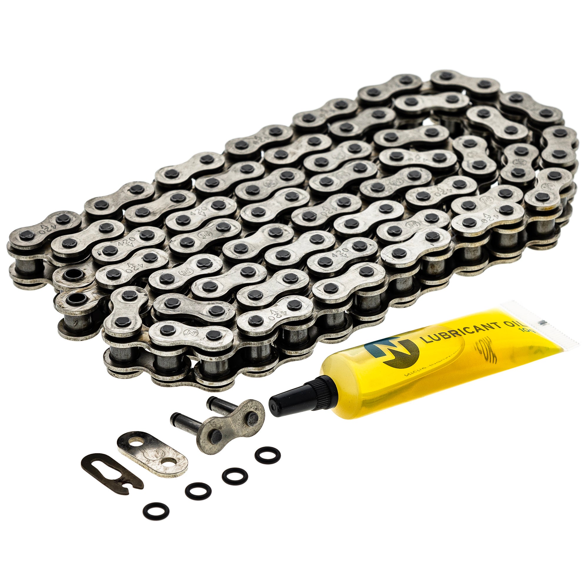 Drive Chain 98 O-Ring w/ Master Link for zOTHER Honda YZ60 U5 OR50 Monkey 5347 420V-98 NICHE 519-CDC2458H