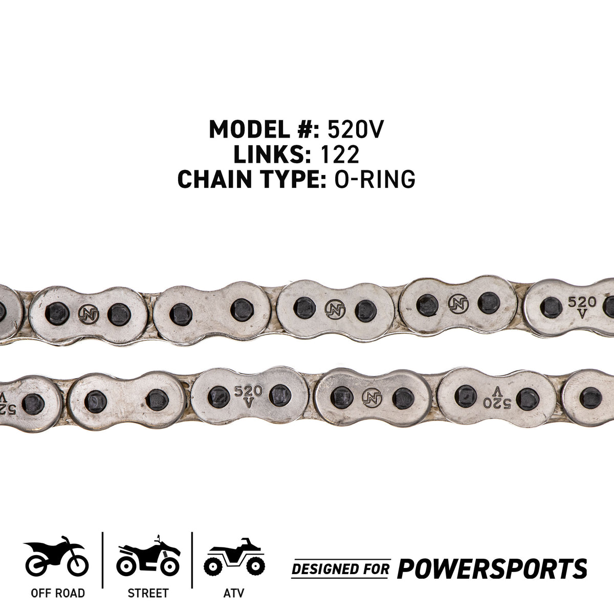 NICHE 519-CDC2463H Chain for zOTHER Quadracer 5352