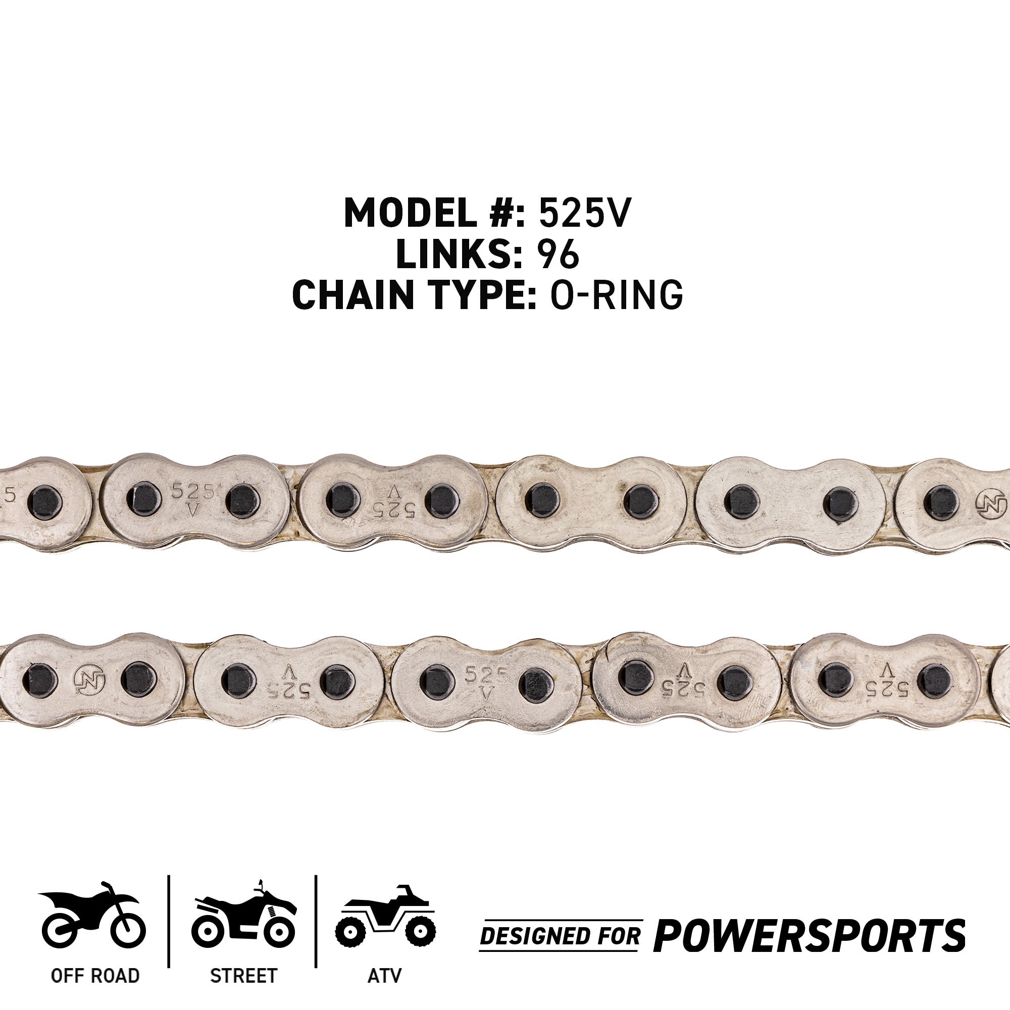 NICHE 519-CDC2480H Chain for zOTHER Ducati 67640371A 5379 525V-96