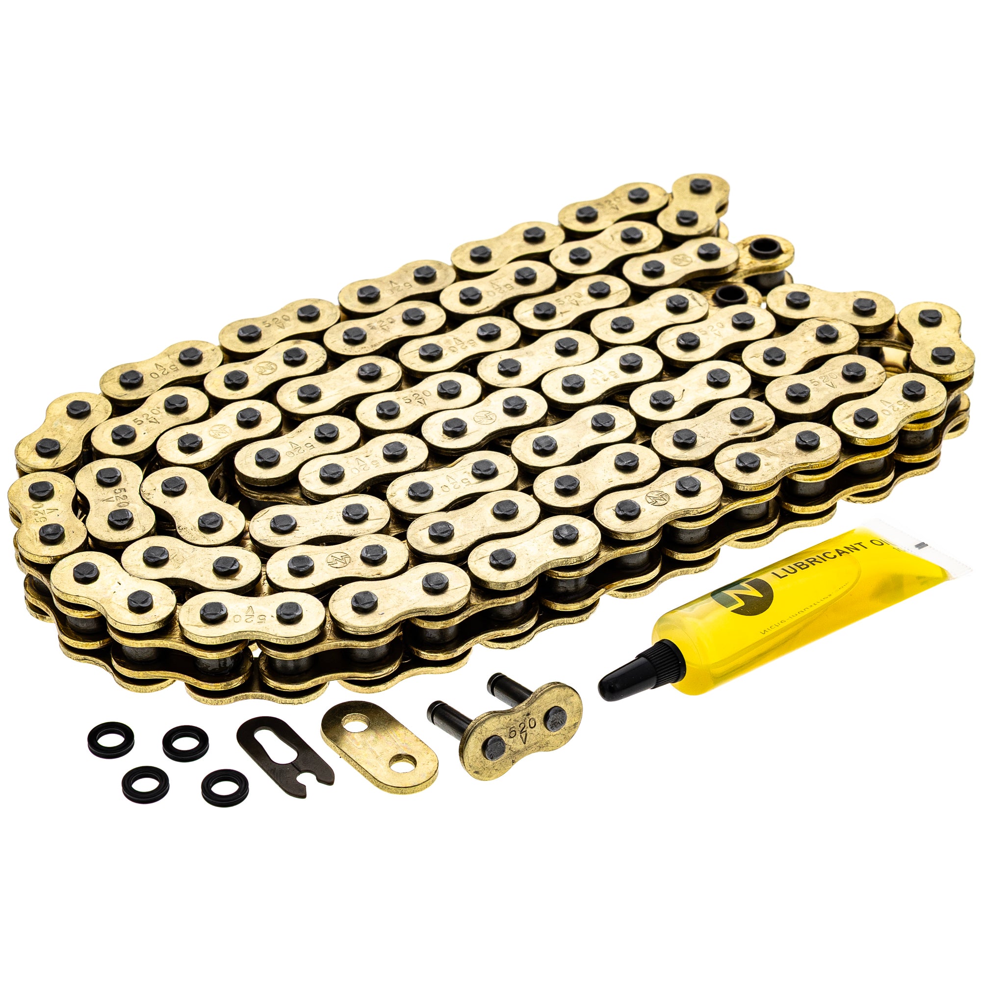 Gold X-Ring Chain 98 w/ Master Link for zOTHER Yamaha Polaris Ducati YZ125 YZ100 YFZ450R NICHE 519-CDC2409H