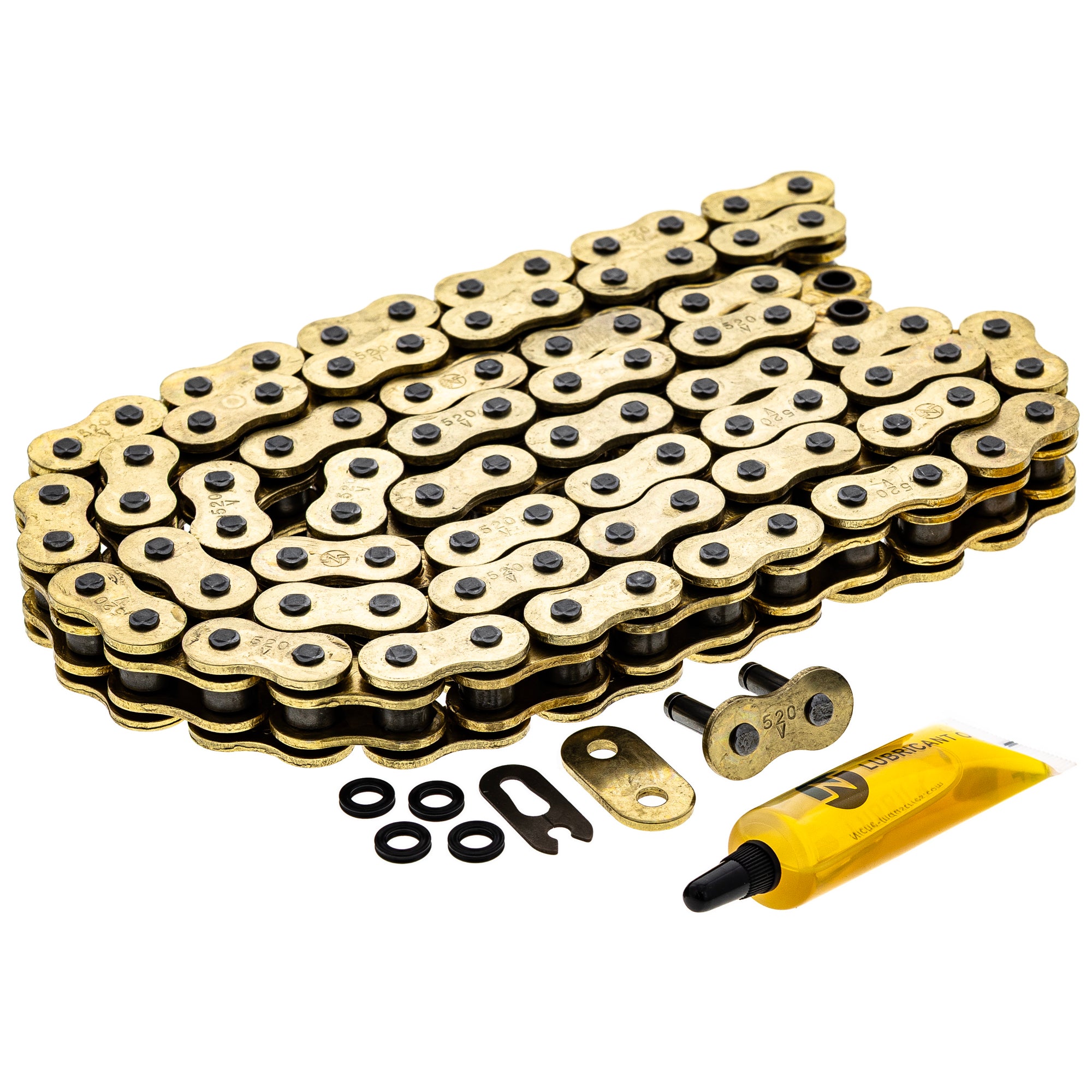 Gold X-Ring Chain 92 w/ Master Link for zOTHER Yamaha Victory Polaris TY350 Raptor NICHE 519-CDC2418H