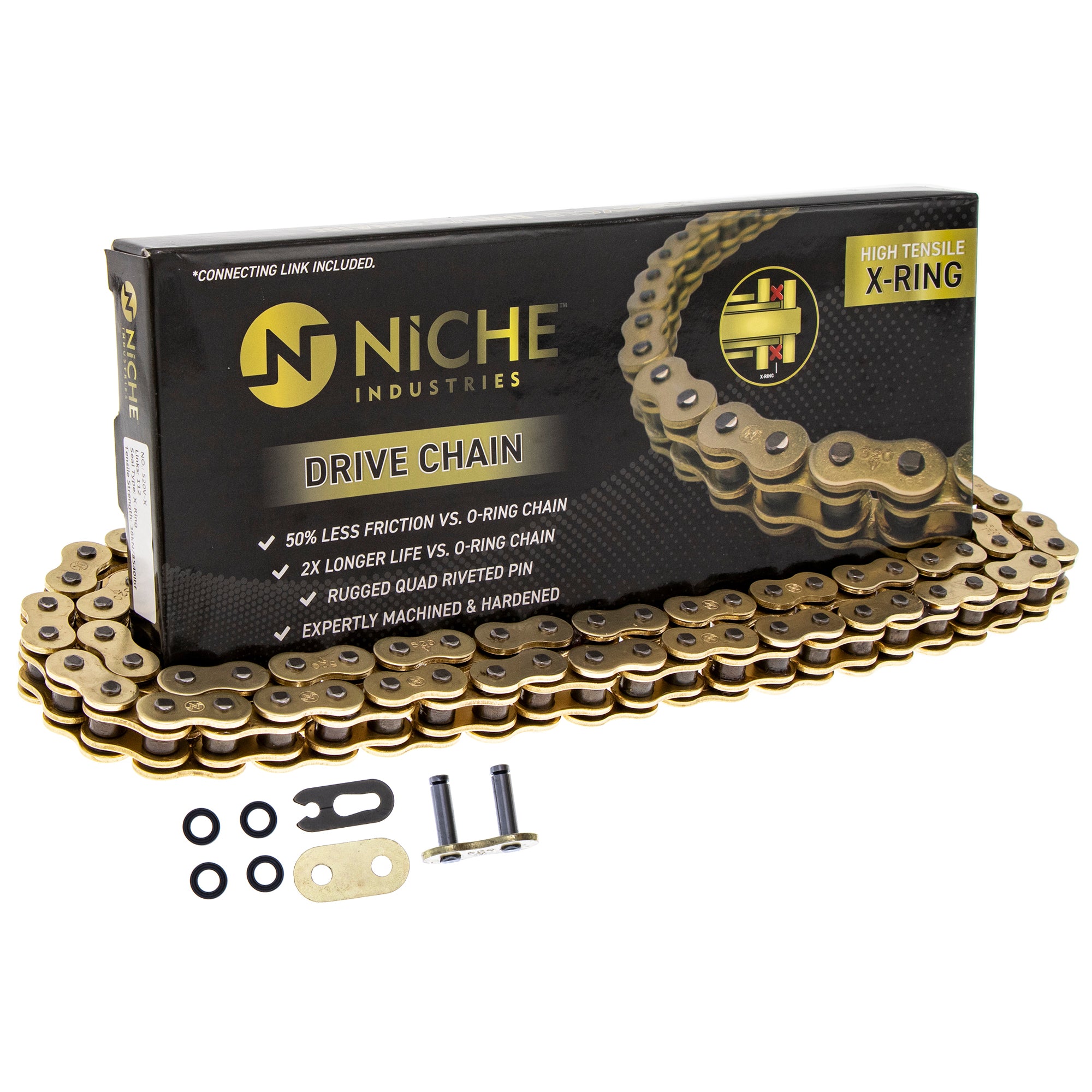 NICHE MK1004894 Drive Sprockets & Chain Kit for zOTHER Polaris JT