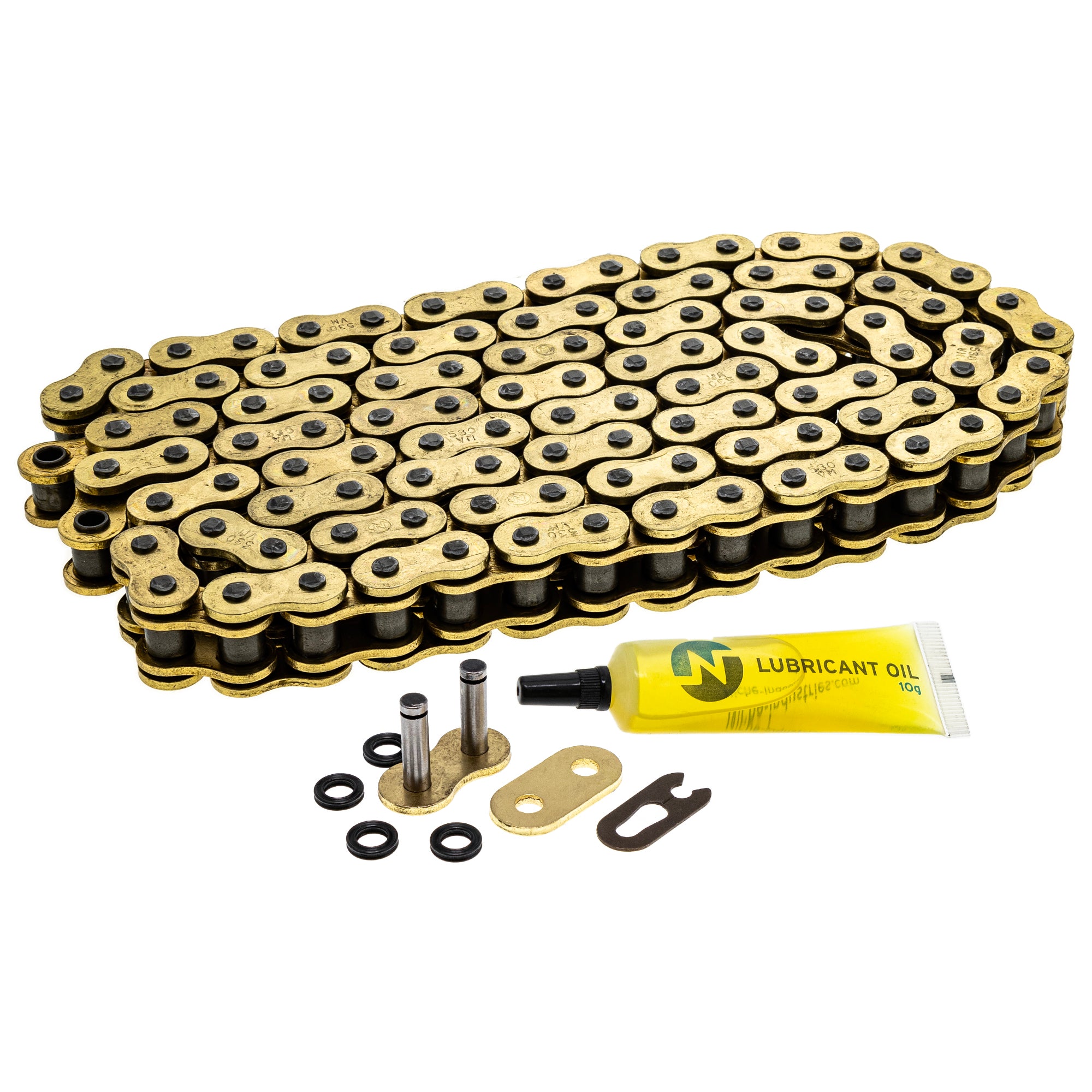 Gold X-Ring Chain 100 w/ Master Link Kawasaki Honda | NICHE PARTS