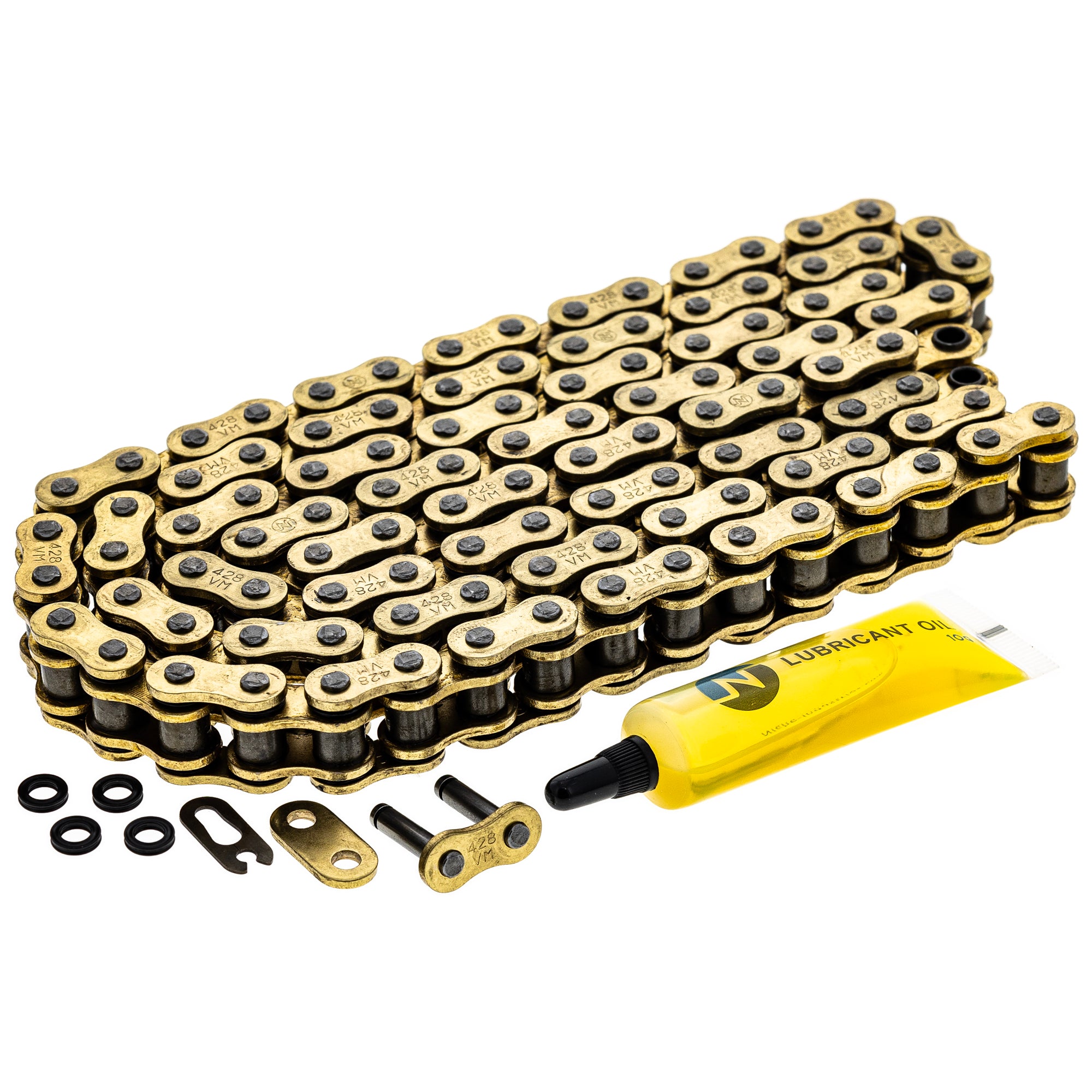 Gold X-Ring Chain 110 w/ Master Link for zOTHER YZ80 RV90 RS100 RM80 94504-28110-00 5419 NICHE 519-CDC2520H