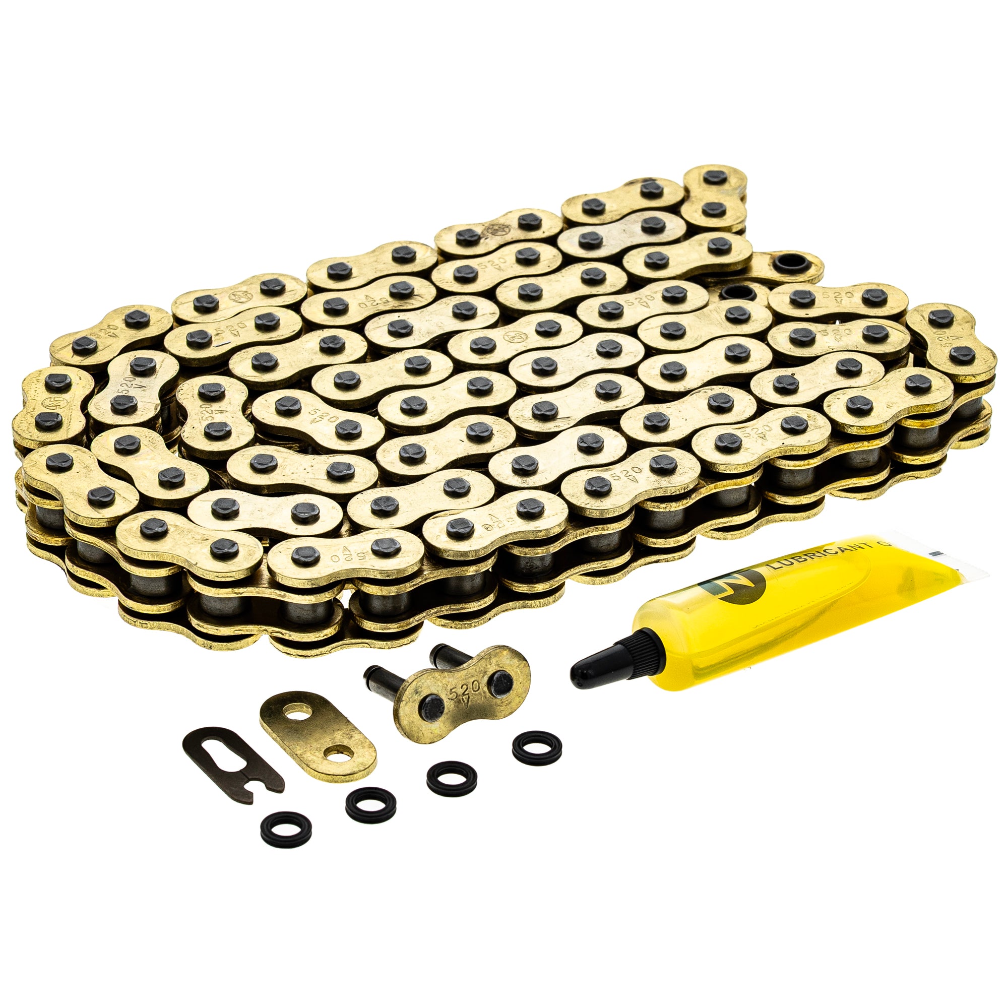 Gold X-Ring Chain 90 w/ Master Link for zOTHER Polaris Kawasaki Tecate Outlaw Mojave Big NICHE 519-CDC2546H
