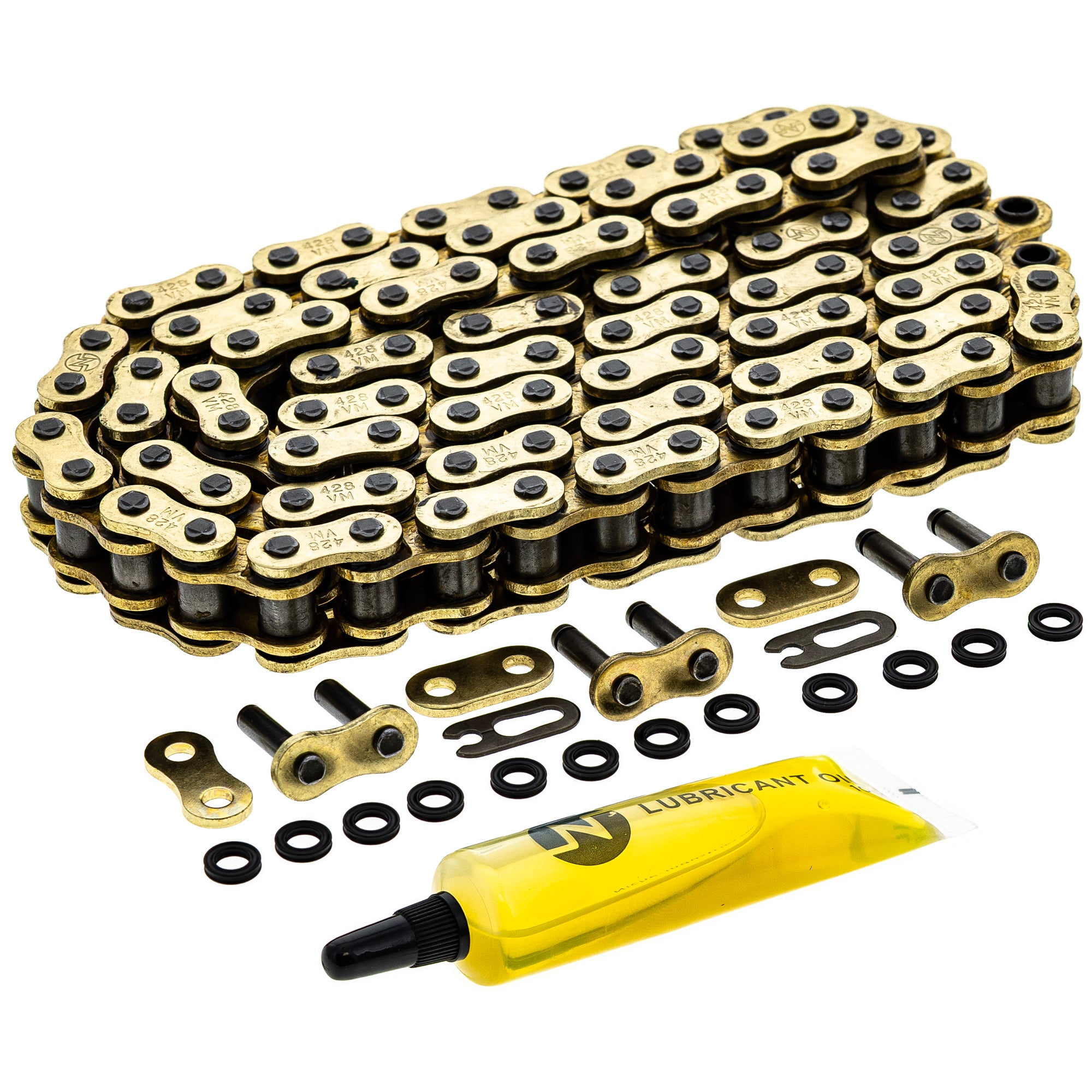 Gold X-Ring Chain 98 w/ Master Link for zOTHER Honda TRX90 SporTrax KM90 KD80 5441 NICHE 519-CDC2552H