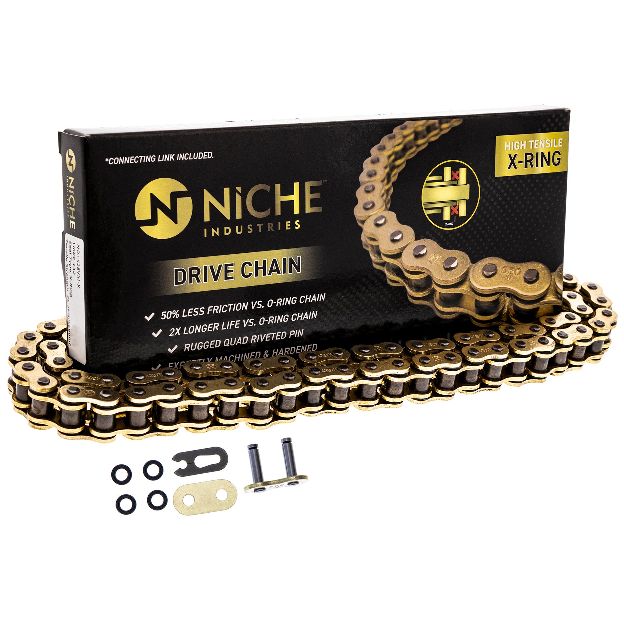 NICHE MK1005016 Drive Sprockets & Chain Kit for Kawasaki RM80