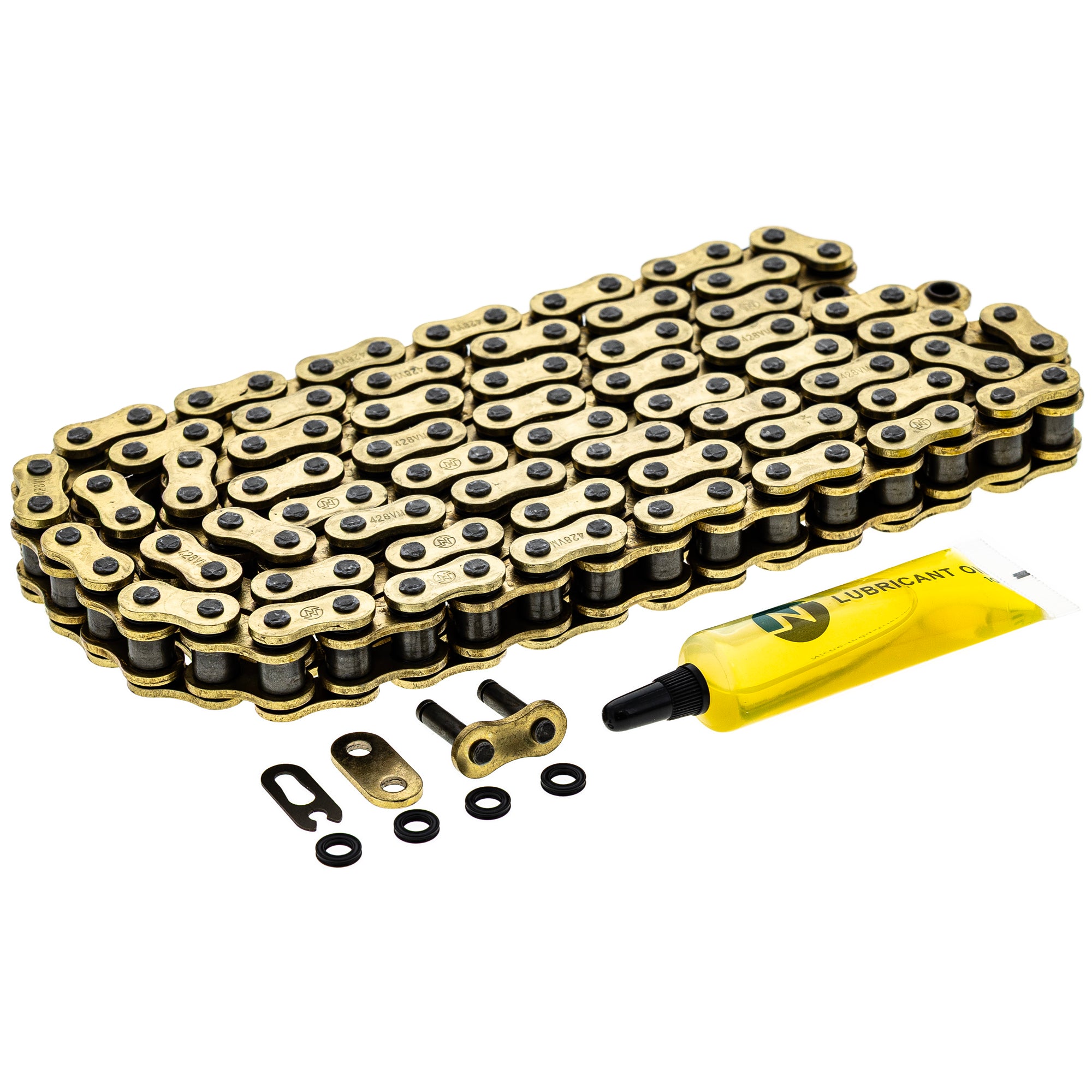Gold X-Ring Chain 116 w/ Master Link for zOTHER Yamaha YZ125 YAS1C TTR125LE TTR125L NICHE 519-CDC2559H