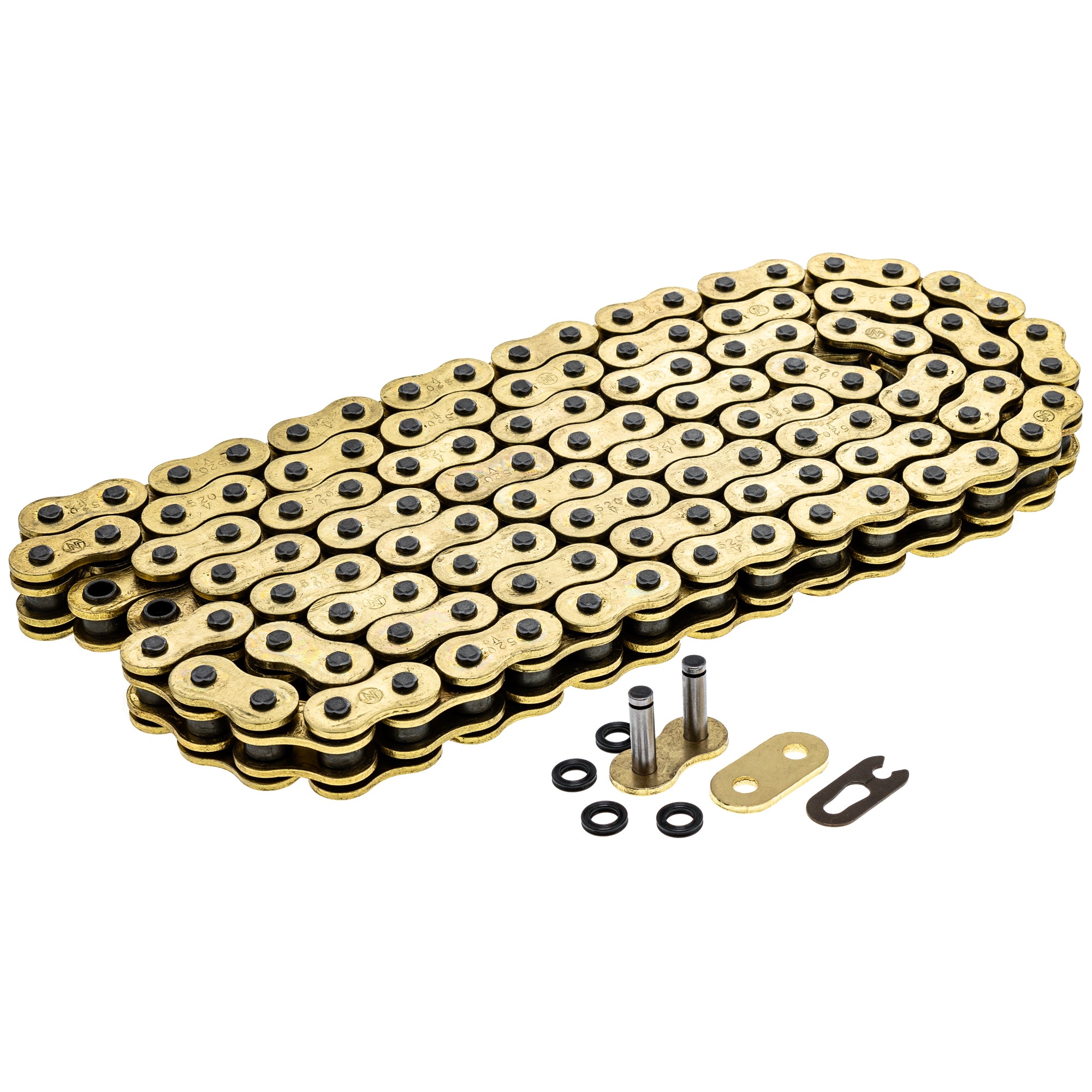 Gold X-Ring Chain 120 w/ Master Link for zOTHER Kawasaki Honda XR650L XR200R WRK260 WR400 NICHE 519-CDC2564H